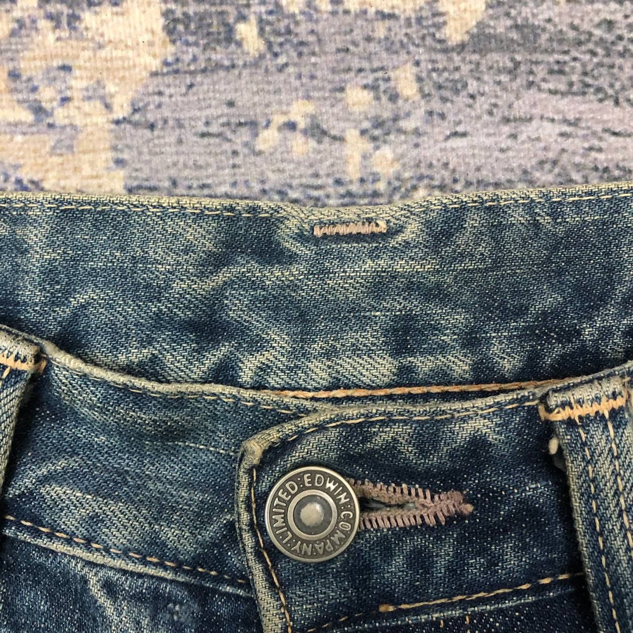 Edwin P108 VTG EDWIN 505 STONE WASH SELVEDGE DENIM Size US 30 / EU 46 - 7 Thumbnail