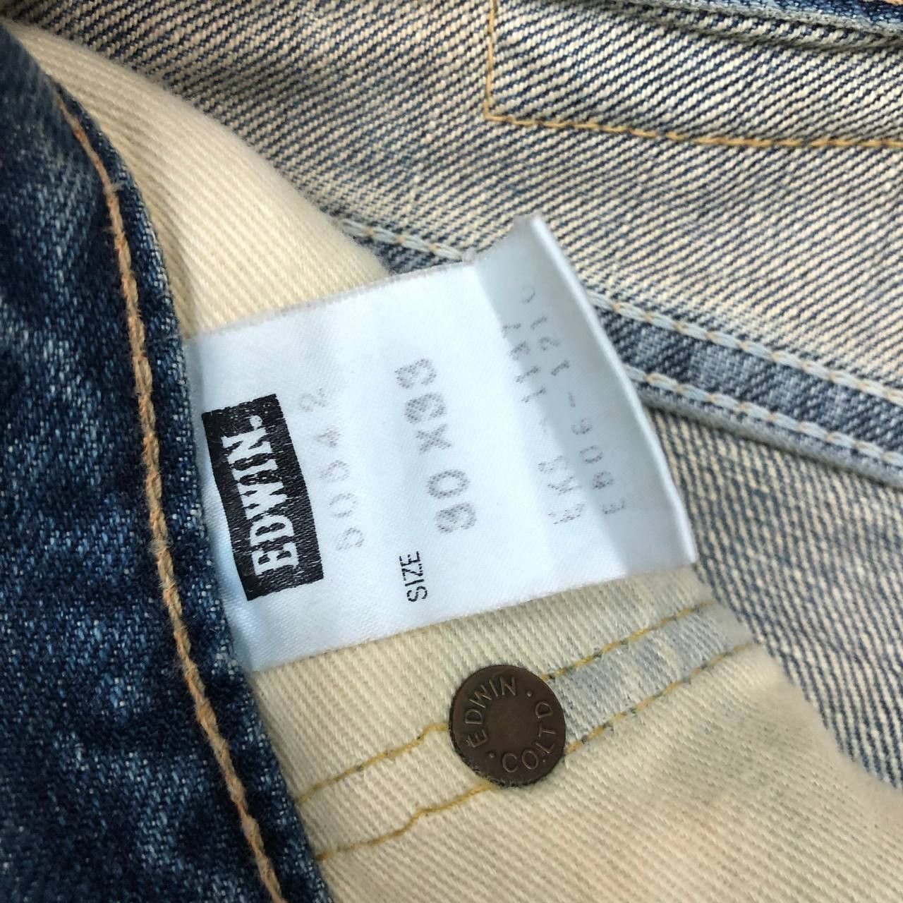 Edwin P108 VTG EDWIN 505 STONE WASH SELVEDGE DENIM Size US 30 / EU 46 - 11 Thumbnail