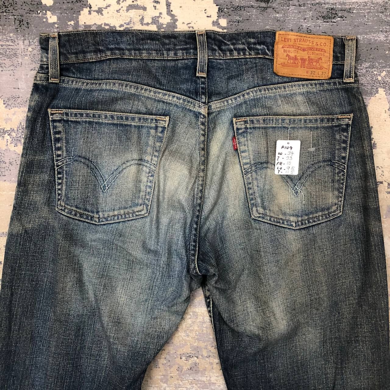 Levi's P109 VTG BLUE WASH LEVI'S LOW BOOT CUT JEANS Size US 34 / EU 50 - 4 Thumbnail