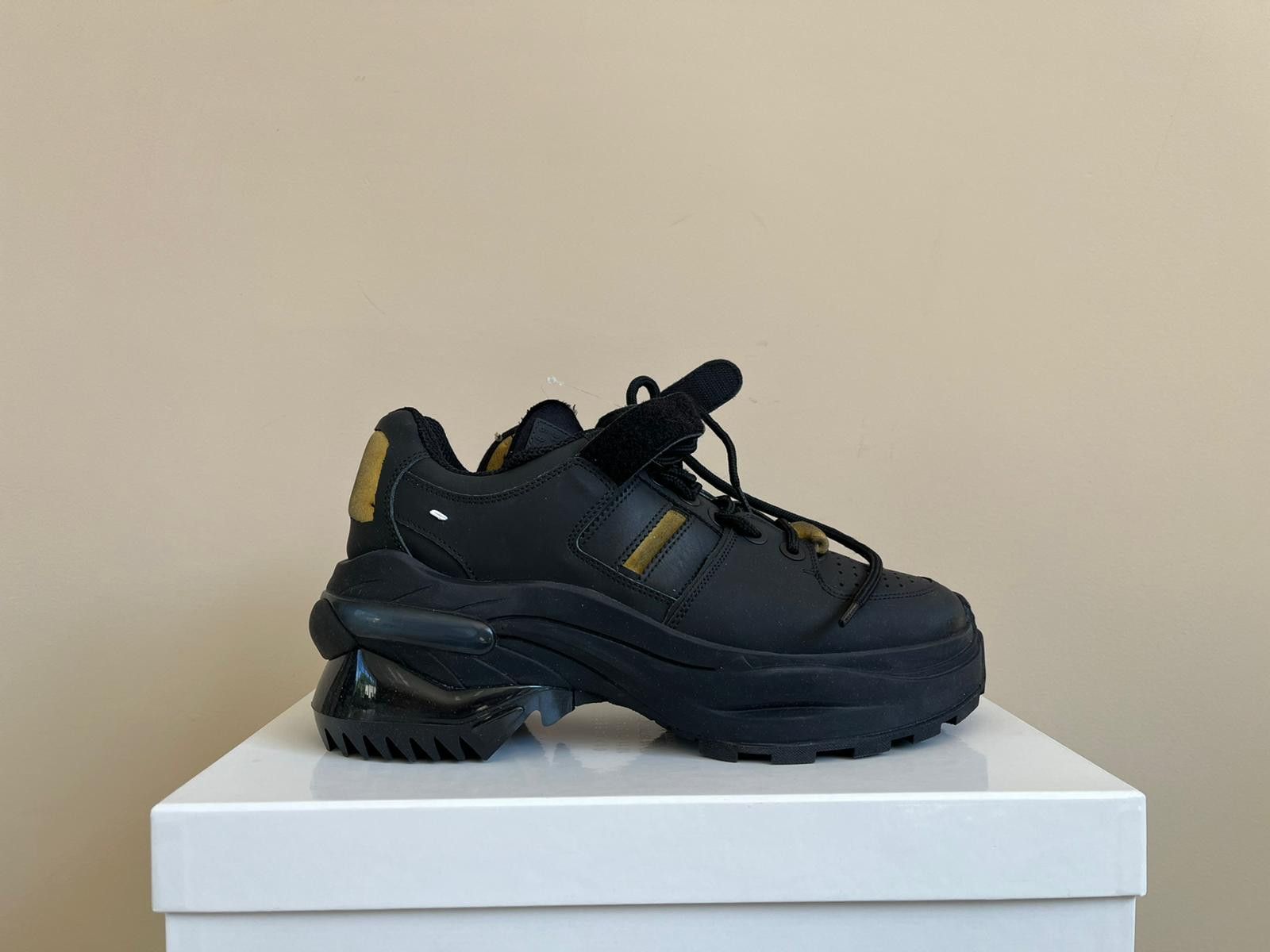 image of Maison Margiela Hiking Sole Trainers In Black Shoes, Men's (Size 8)