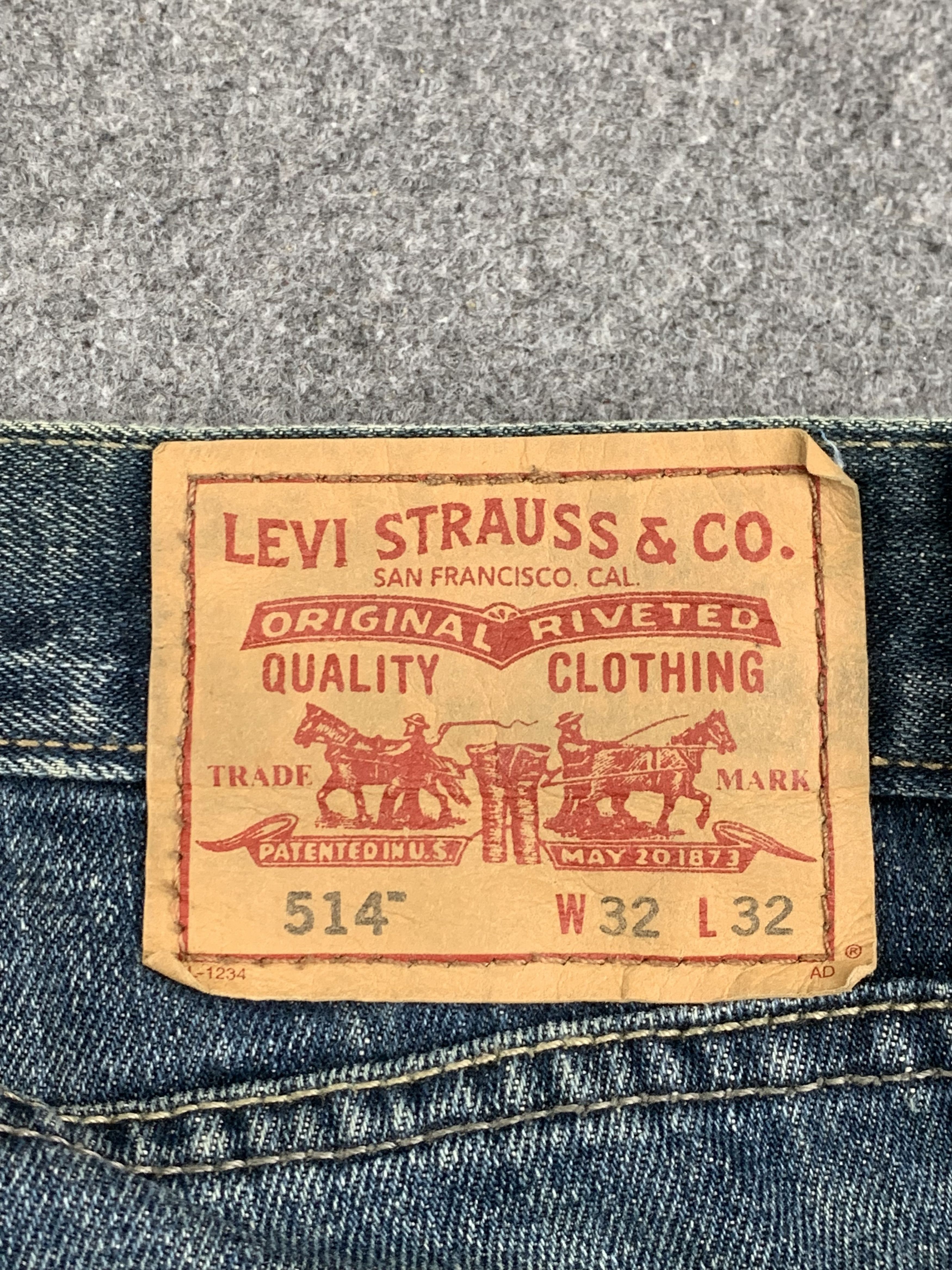 Levi's Vintage Levis 514 Light Blue Jeans DP1831 Size US 35 - 5 Thumbnail