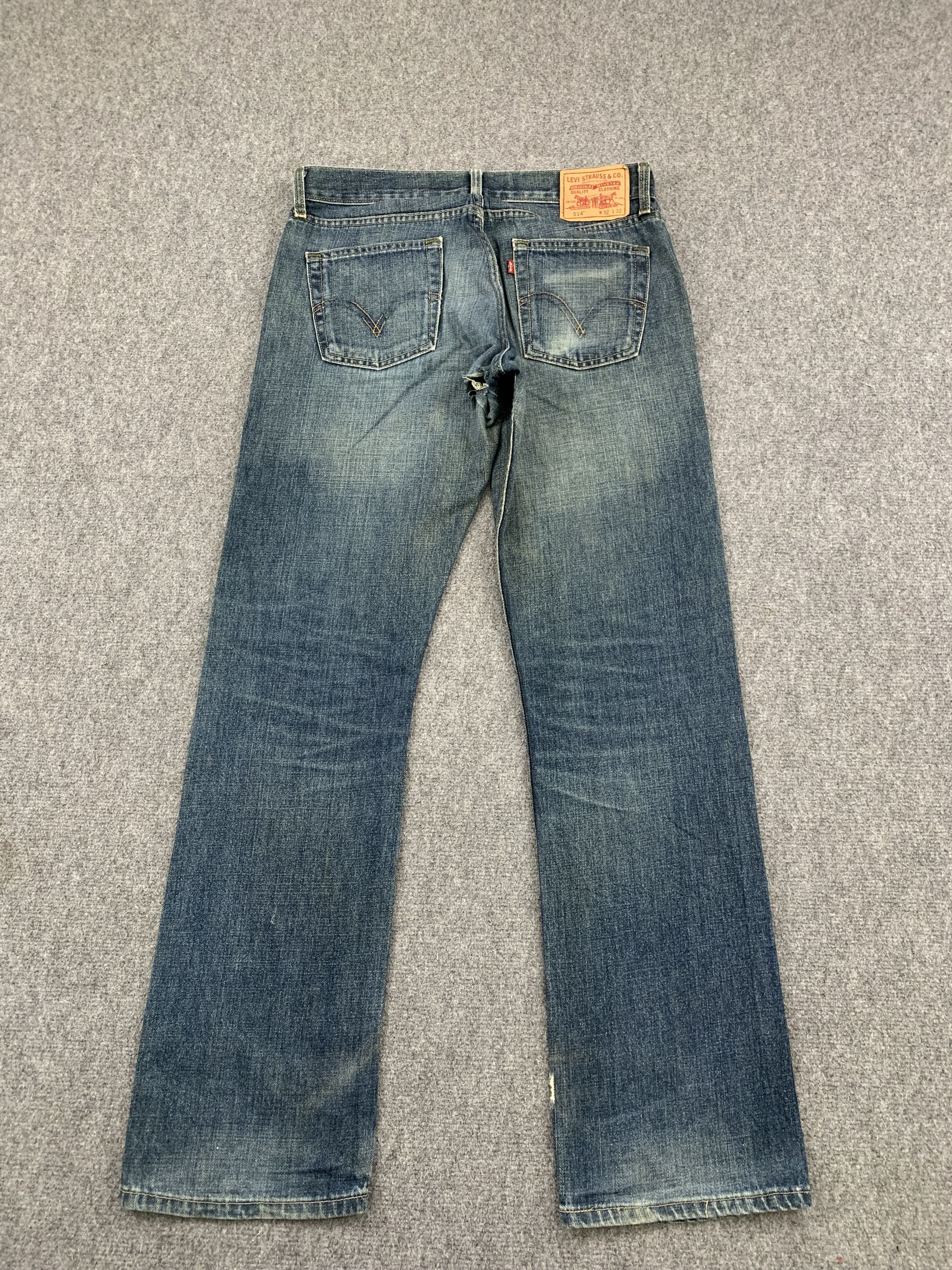 Levi's Vintage Levis 514 Light Blue Jeans DP1831 Size US 35 - 3 Thumbnail