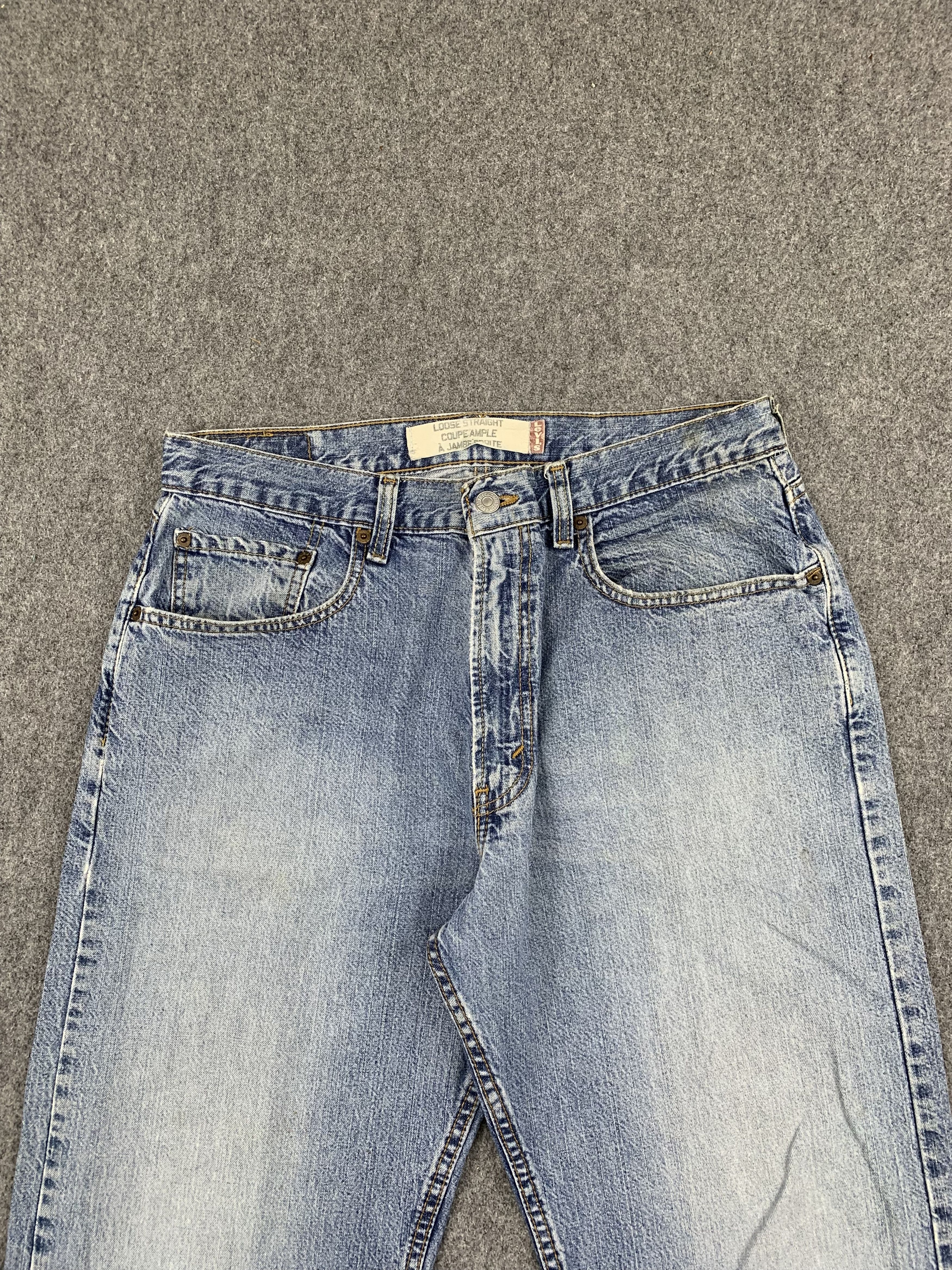 Levi's Vintage Levis Faded Blue Jeans DP1838 Size US 35 - 2 Thumbnail