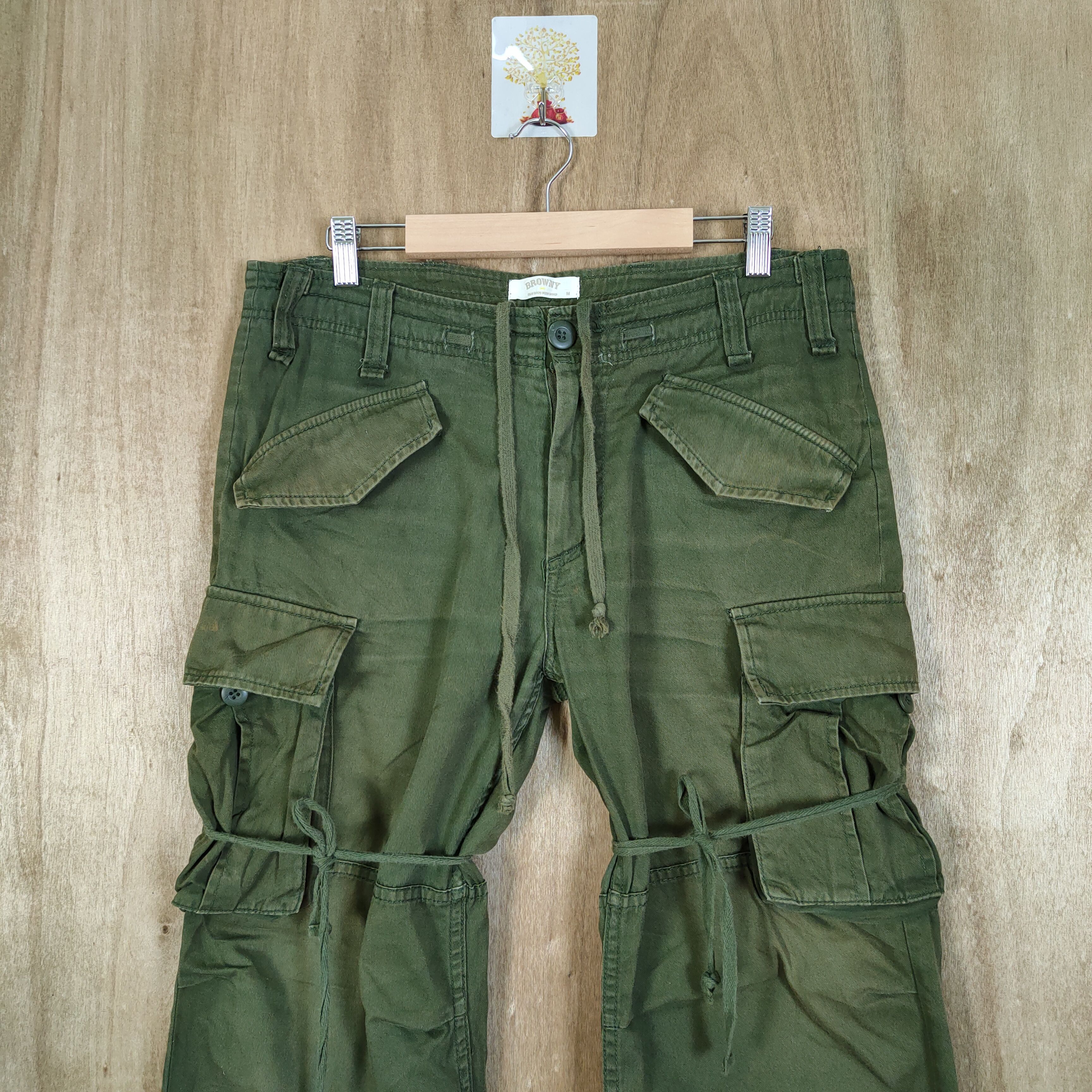 Japanese Brand RARE!! VINTAGE BONDAGE CARGO PANTS Size US 32 / EU 48 - 2 Thumbnail
