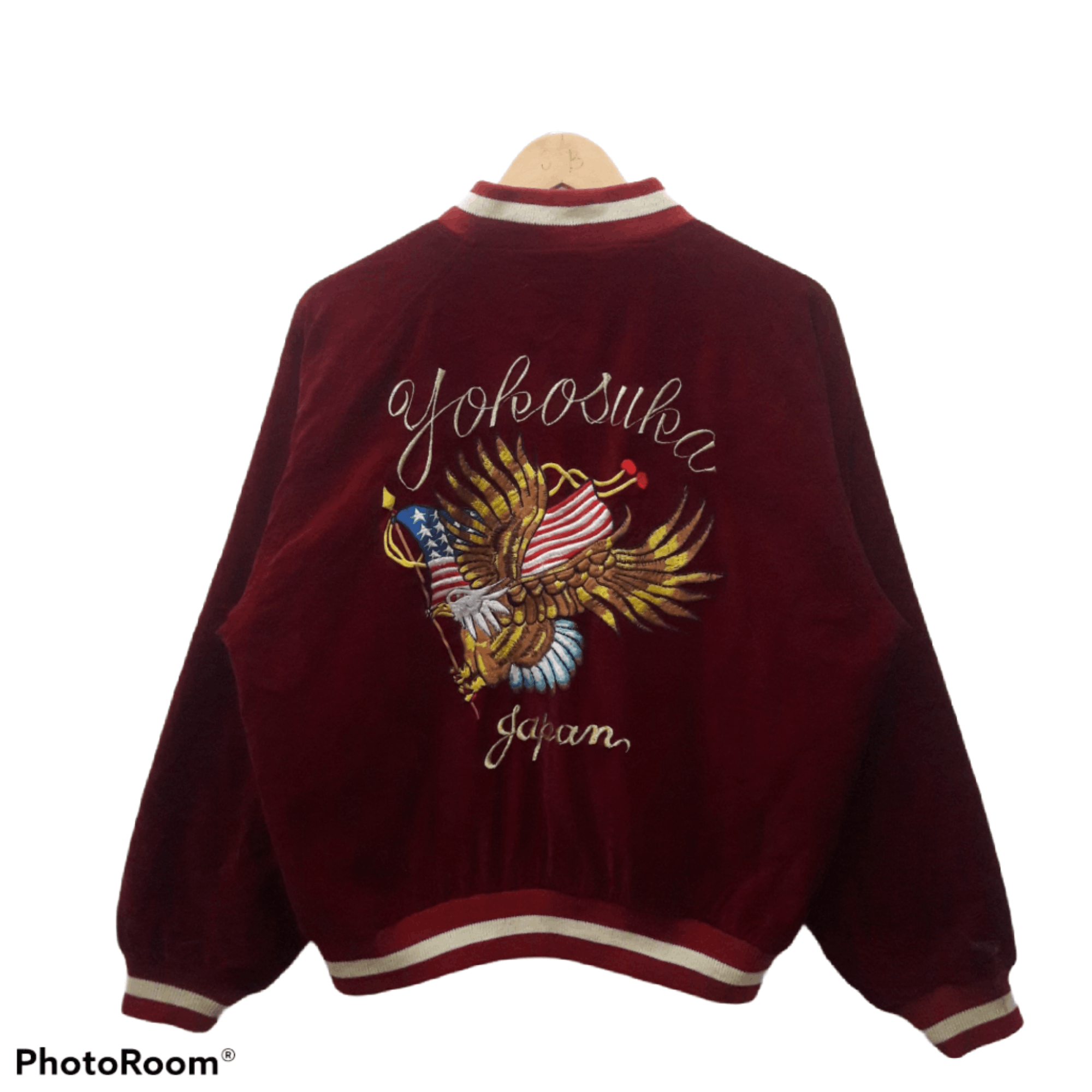 image of Archival Clothing x Sukajan Souvenir Jacket Vintage Eagle America Flag Yokosuka Japan Sukajan Jacke