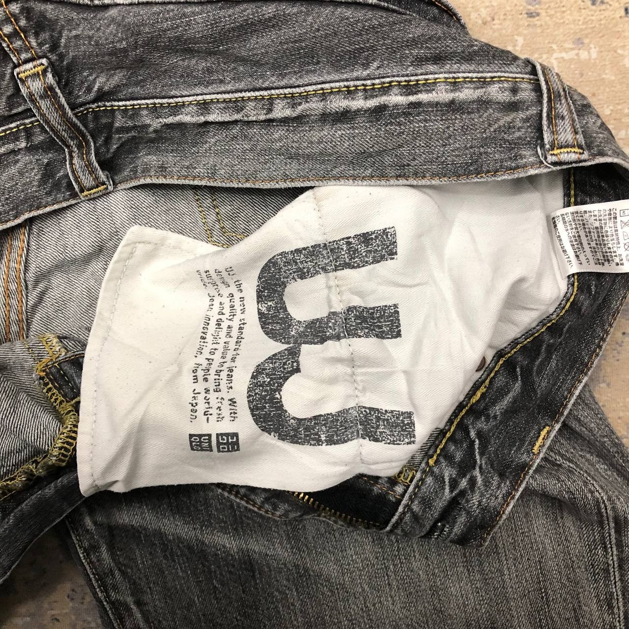 Uniqlo P113 VTG UNIQLO S002 STONE WASH JEANS Size US 36 / EU 52 - 9 Thumbnail