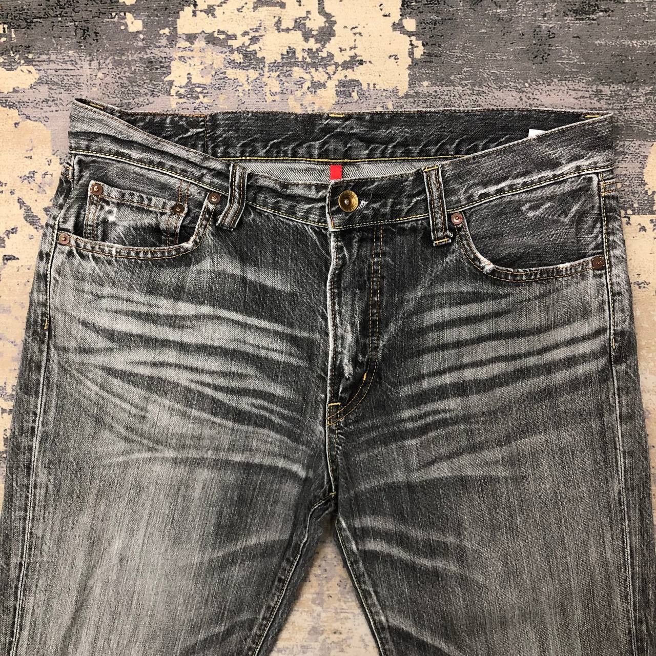 Uniqlo P113 VTG UNIQLO S002 STONE WASH JEANS Size US 36 / EU 52 - 3 Thumbnail