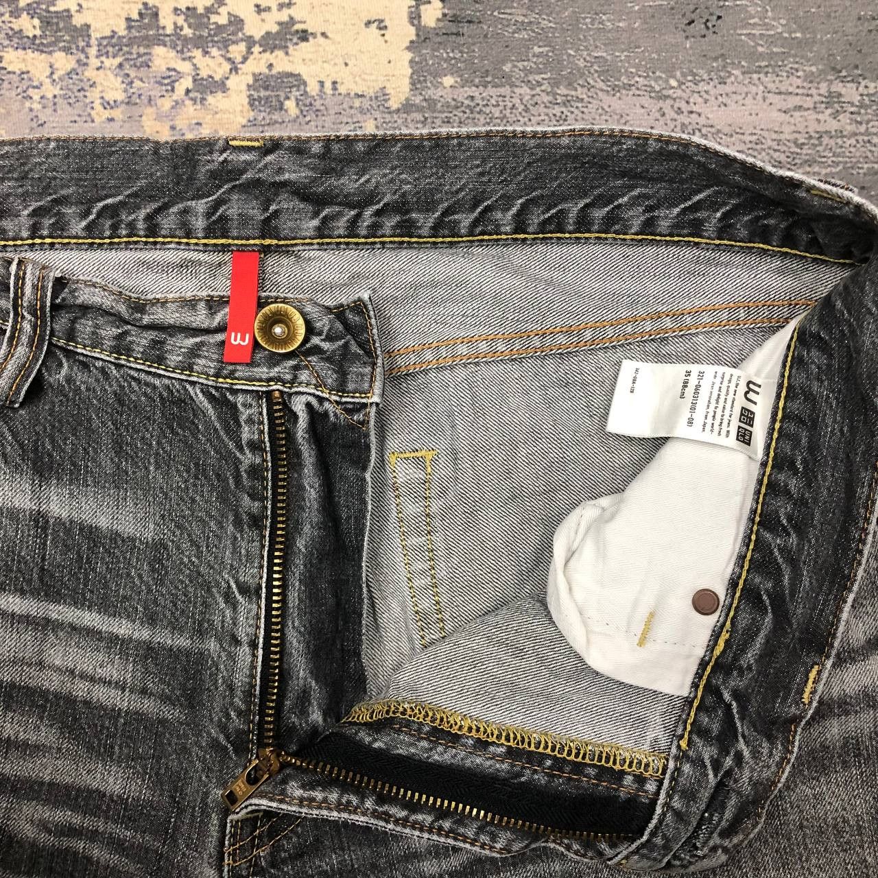 Uniqlo P113 VTG UNIQLO S002 STONE WASH JEANS Size US 36 / EU 52 - 8 Thumbnail
