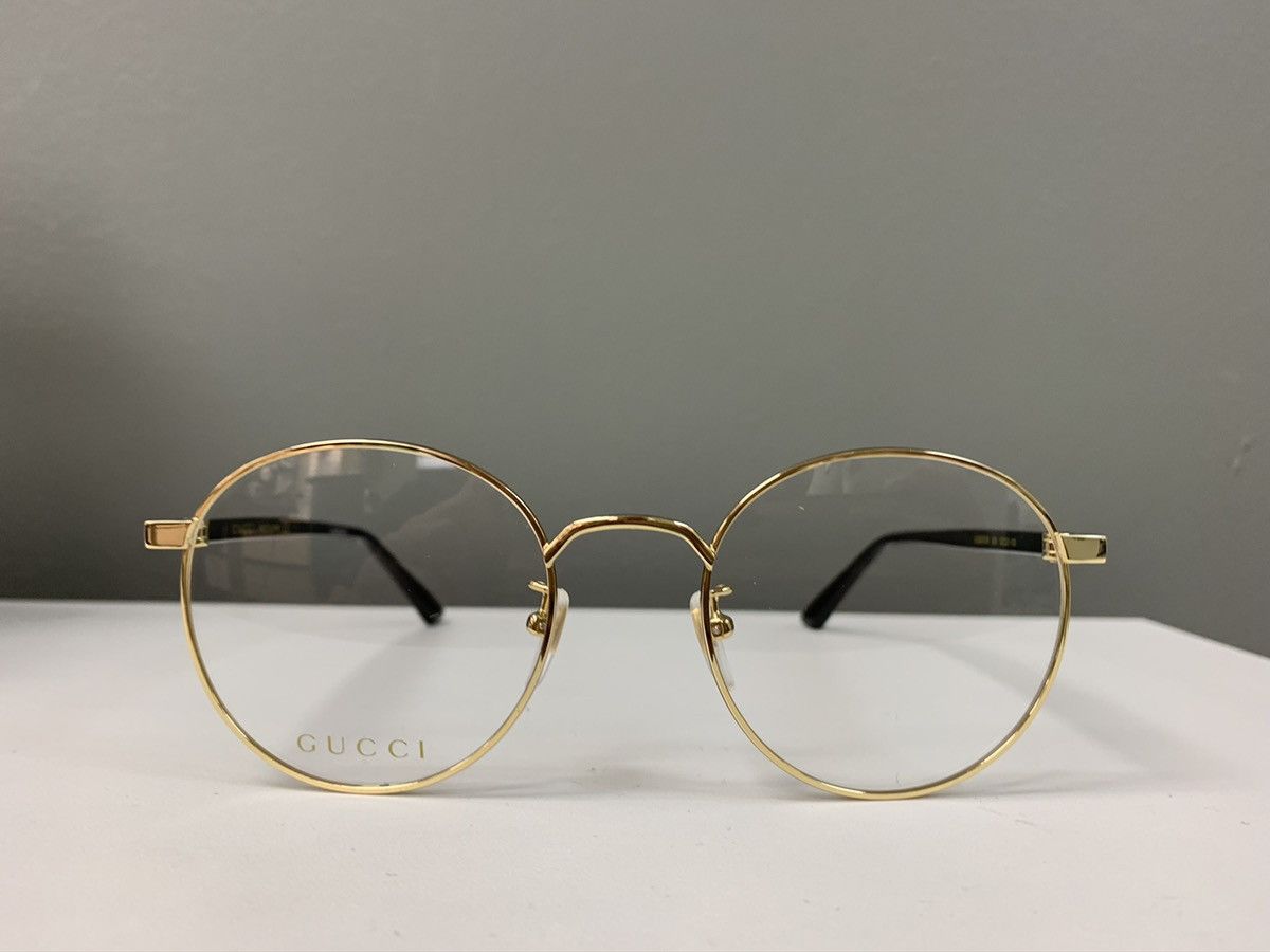 Gucci × Vintage NEW Gucci GG0297 Round Wire Vintage Style Glasses Eyeglass Size ONE SIZE - 1 Thumbnail