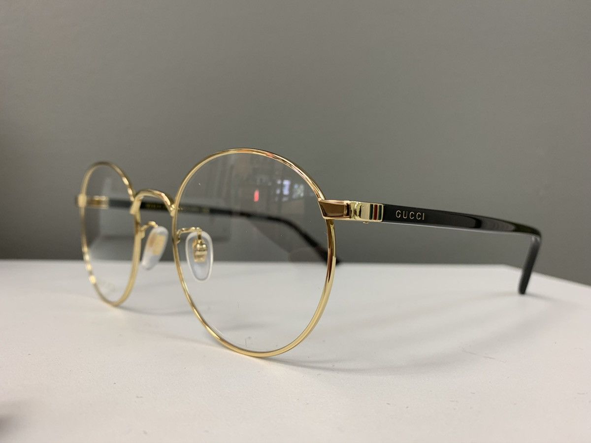 Gucci × Vintage NEW Gucci GG0297 Round Wire Vintage Style Glasses Eyeglass Size ONE SIZE - 2 Thumbnail