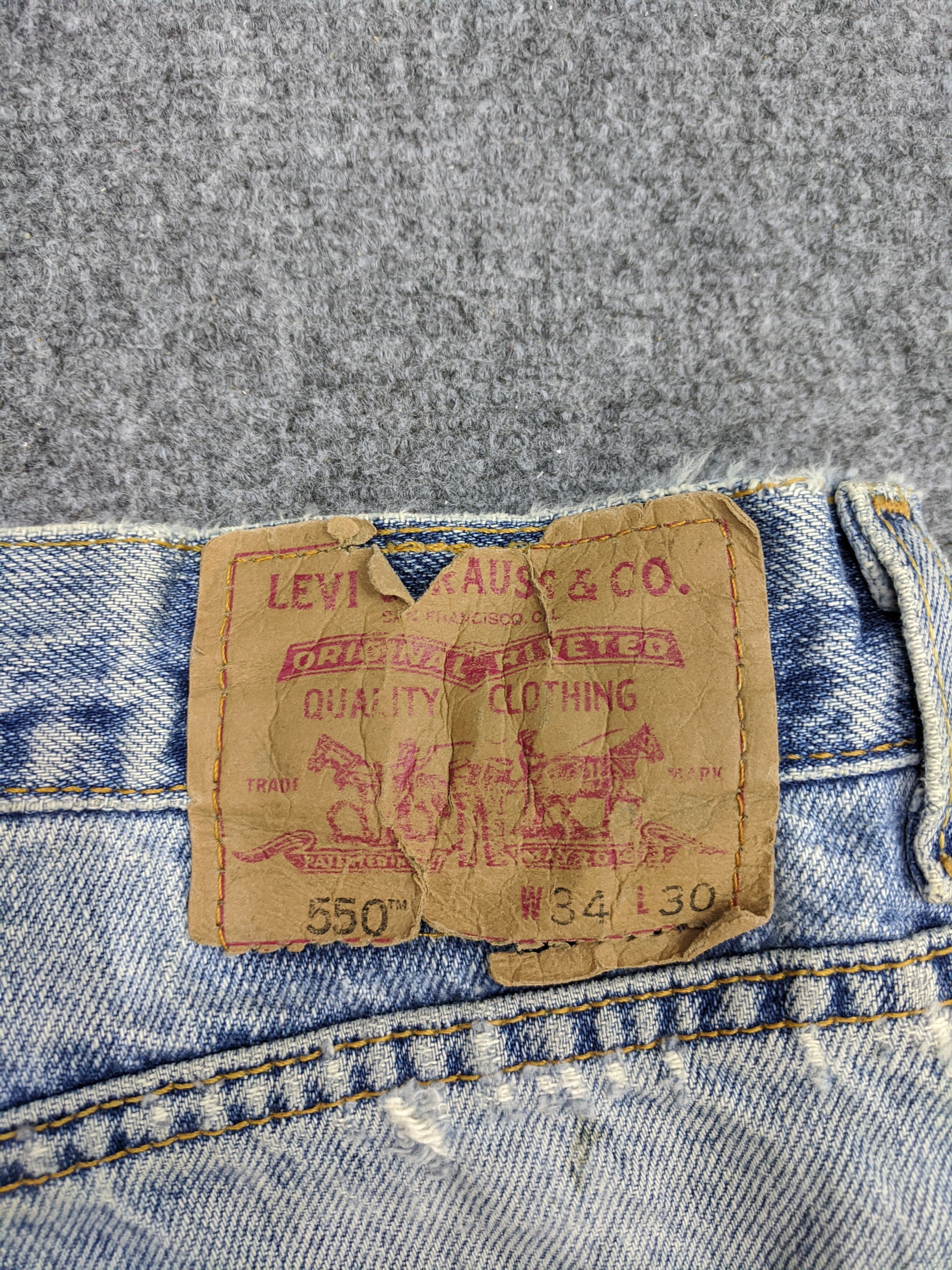 Levi's Vintage Levis 550 Jeans DP0727 Size US 35 - 5 Thumbnail