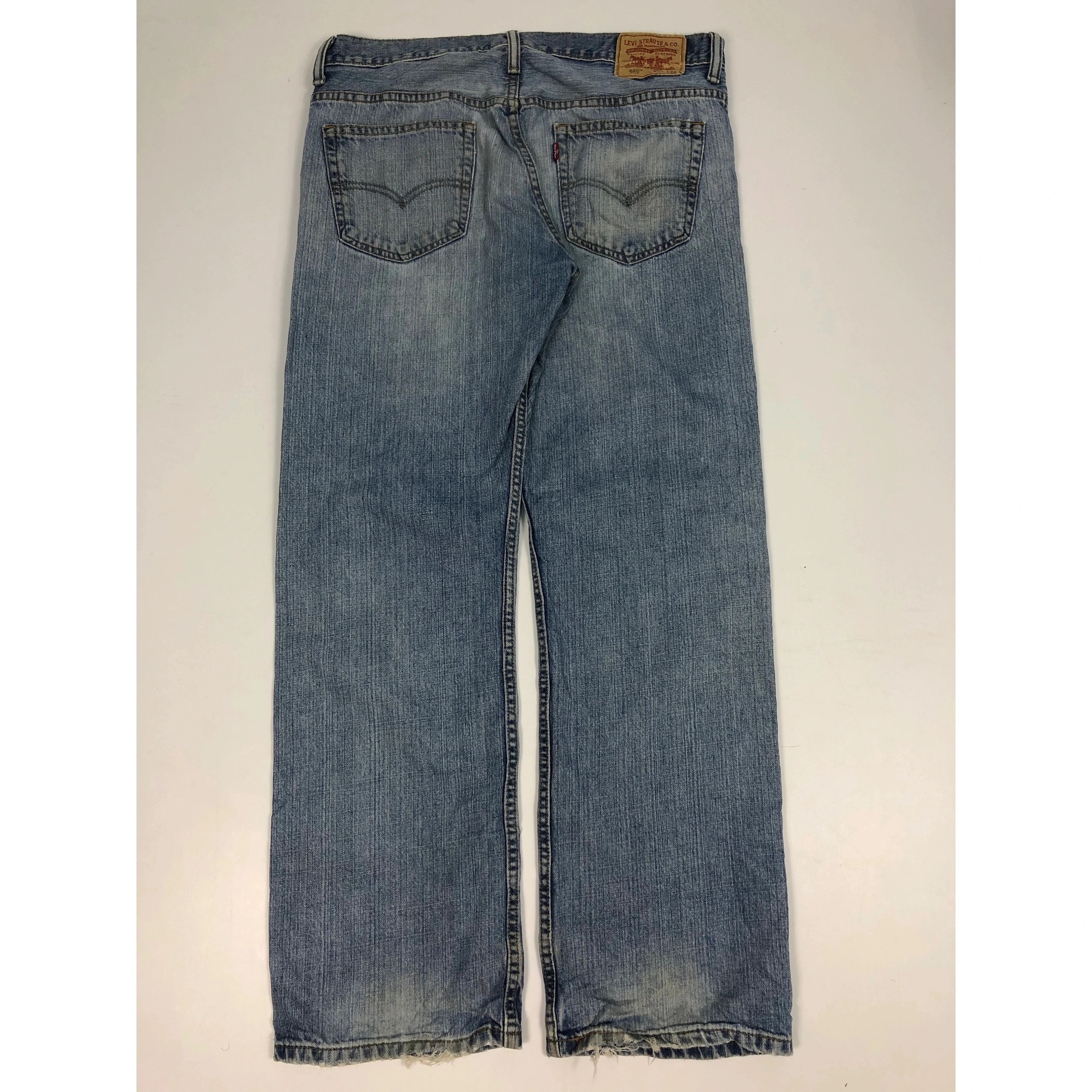 Levi's Vintage Levis 569 Loose Straight Cut Denim DP0094 Size US 35 - 3 Thumbnail