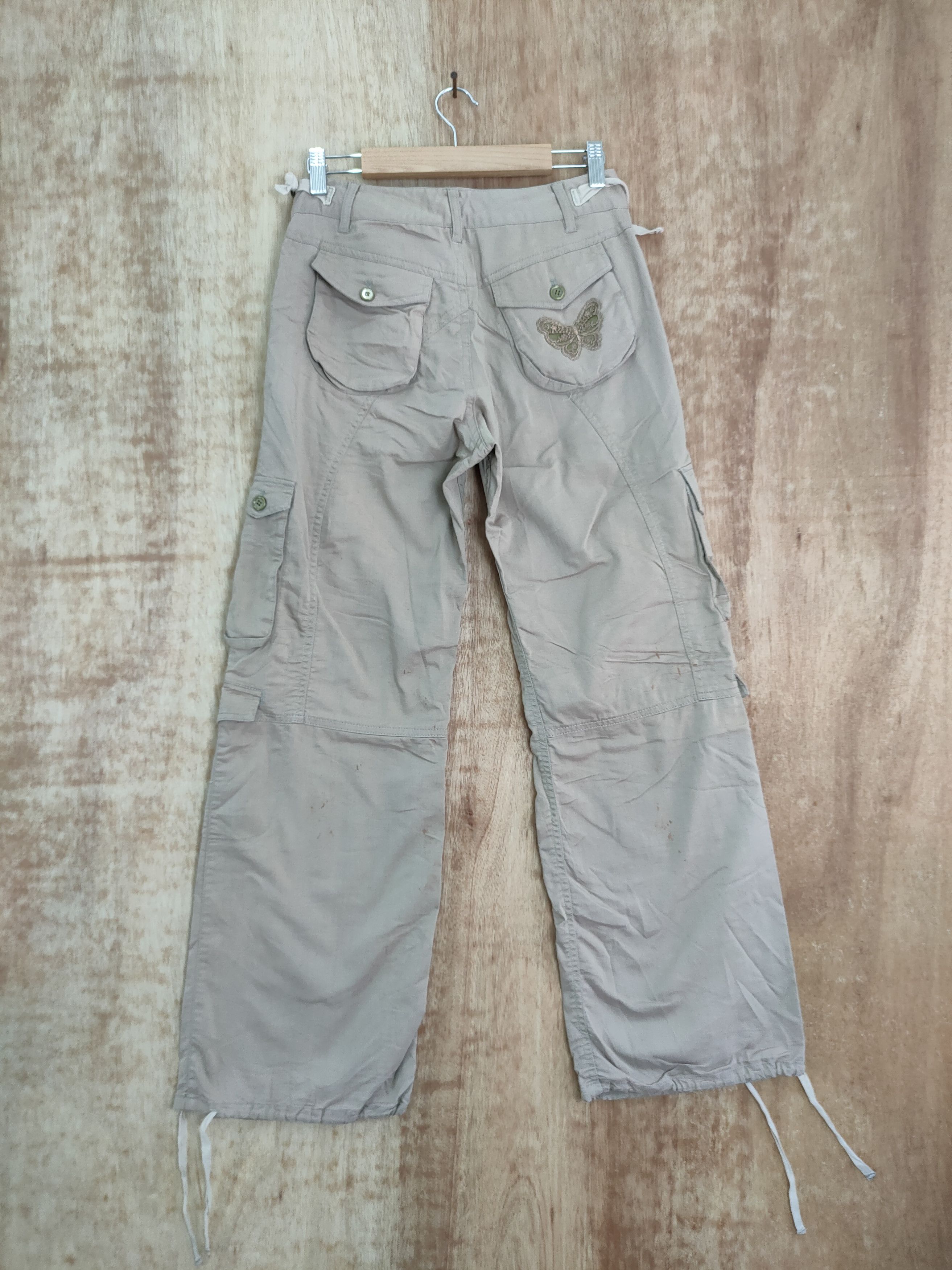 Japanese Brand DL Miss Alice vtg Utility multipocket cargo pants #478DLAL Size 29" - 7 Thumbnail