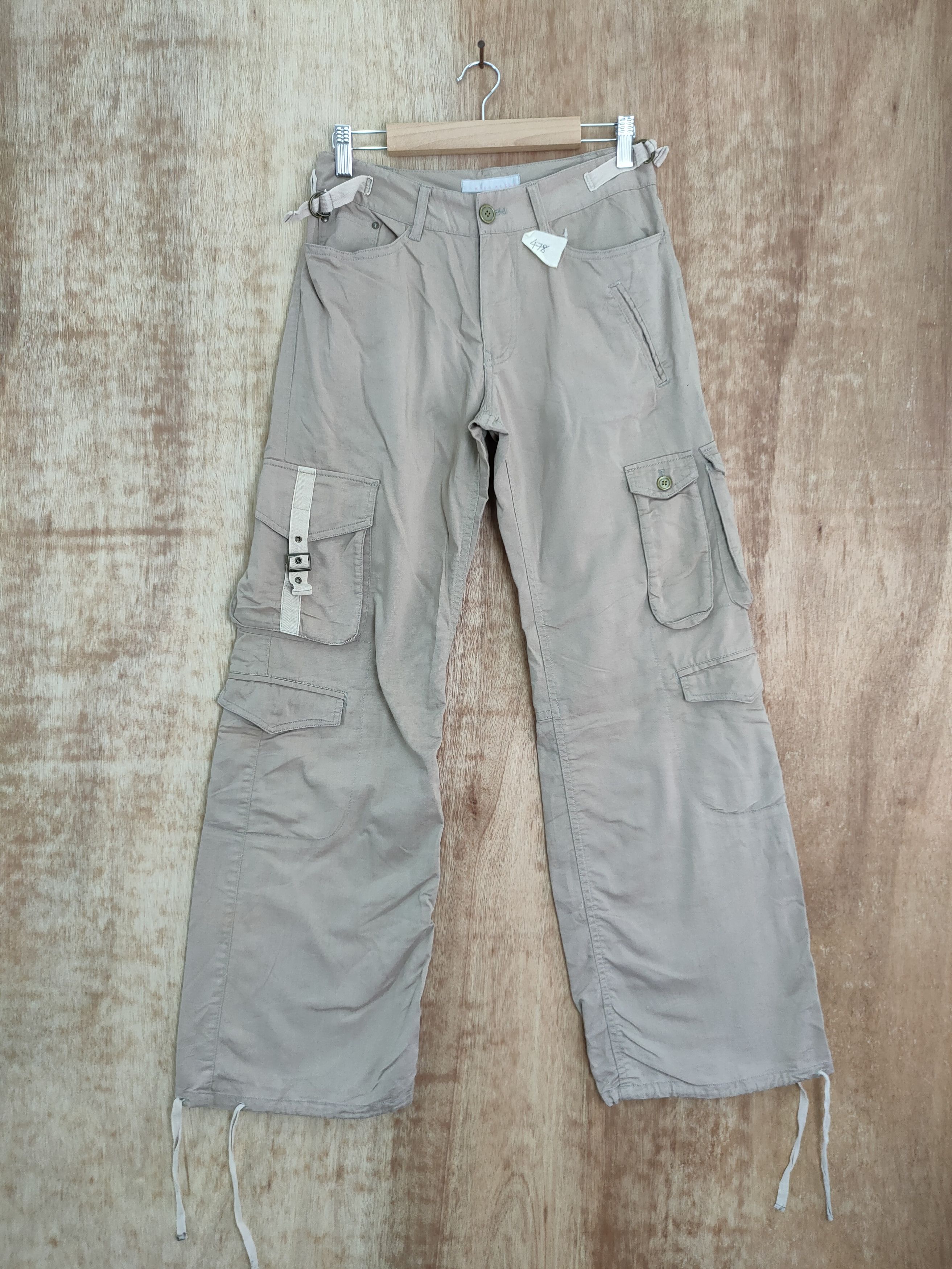 Japanese Brand DL Miss Alice vtg Utility multipocket cargo pants #478DLAL Size 29" - 1 Thumbnail
