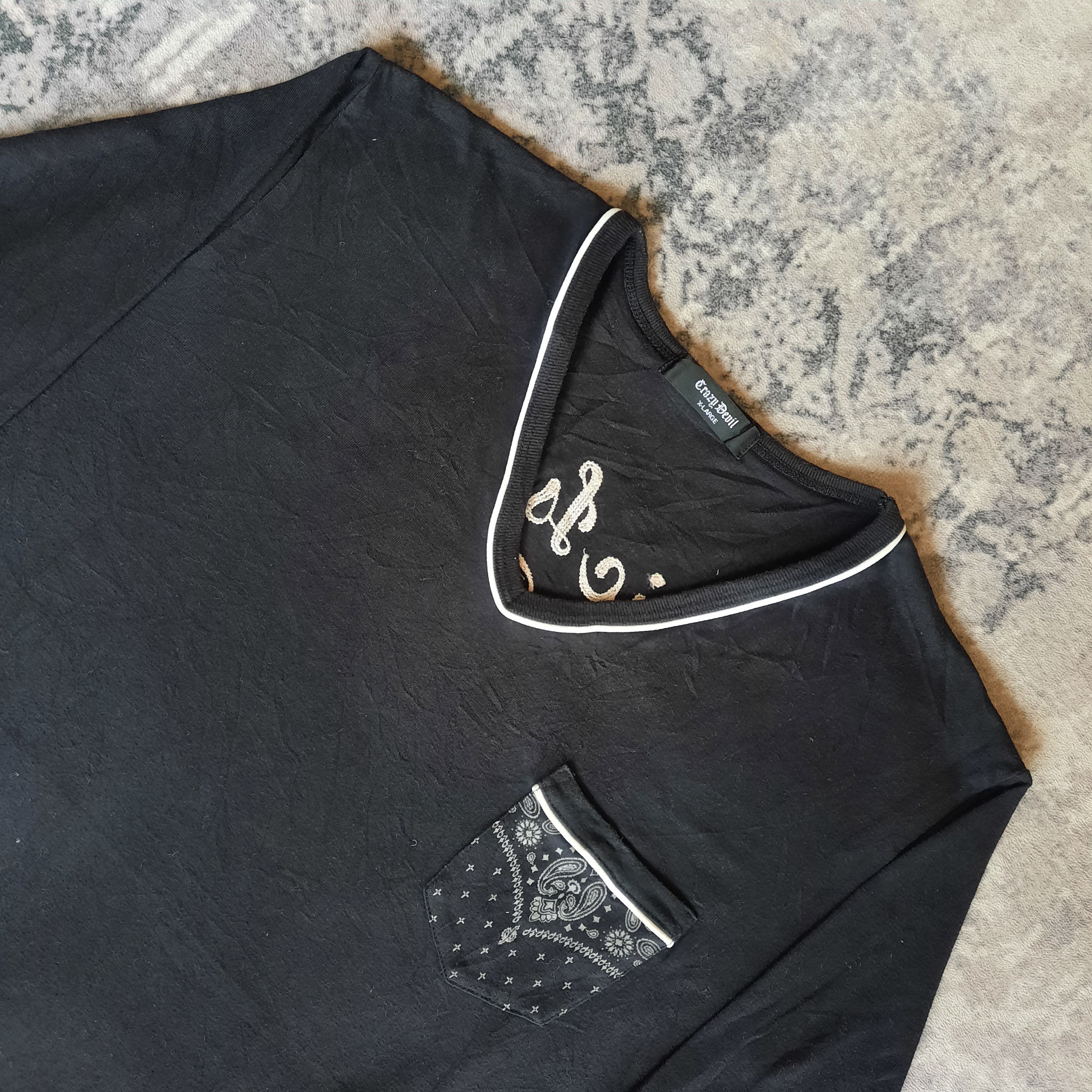 If Six Was Nine 🔥Japanese brand crazy davil bandana long sleeve tshirt Size US M / EU 48-50 / 2 - 3 Thumbnail