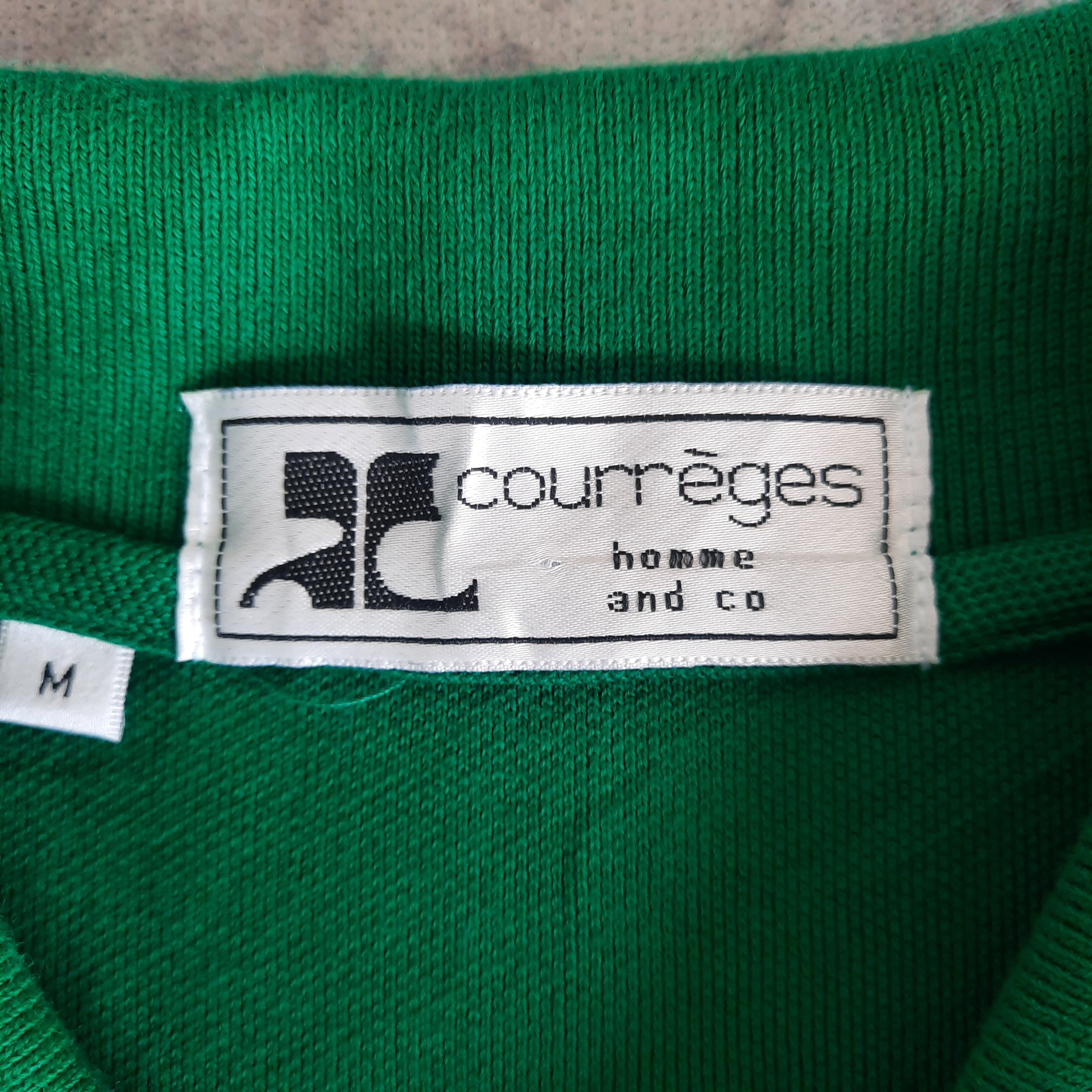 Archival Clothing 🔥Vintage courreges homme and co embroidery logo polo shirt Size US M / EU 48-50 / 2 - 3 Thumbnail