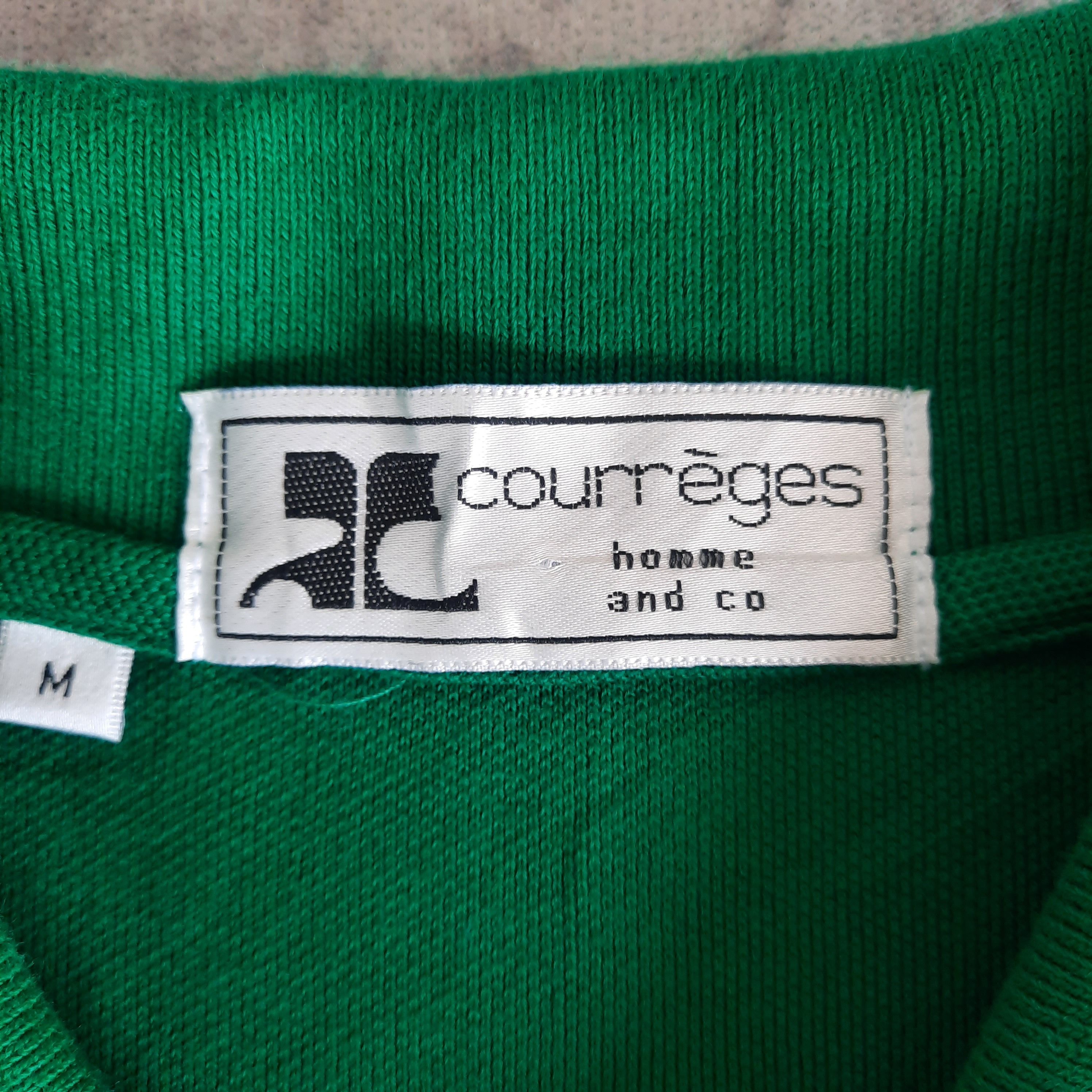 Courreges 🔥Vintage courreges homme and co embroidery logo polo shirt Size US M / EU 48-50 / 2 - 3 Thumbnail