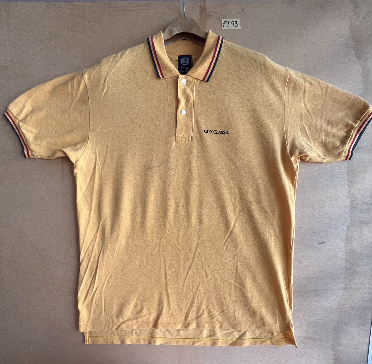 Vintage Guy classic polo tee ft93 Size US XXL / EU 58 / 5 - 1 Thumbnail