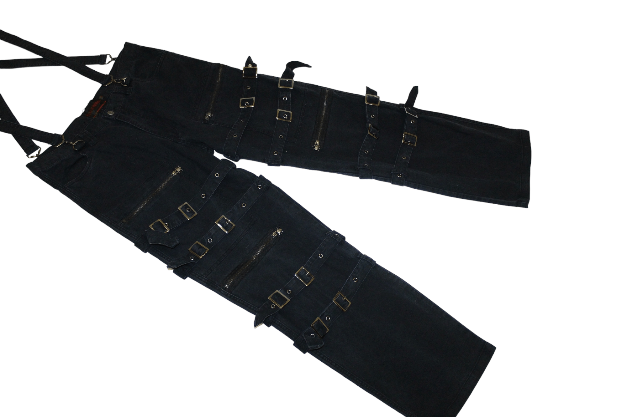 Seditionaries Queen of Darkness Punk Rave Goth Bondage Baggy Cargo Pants Size US 36 / EU 52 - 9 Thumbnail