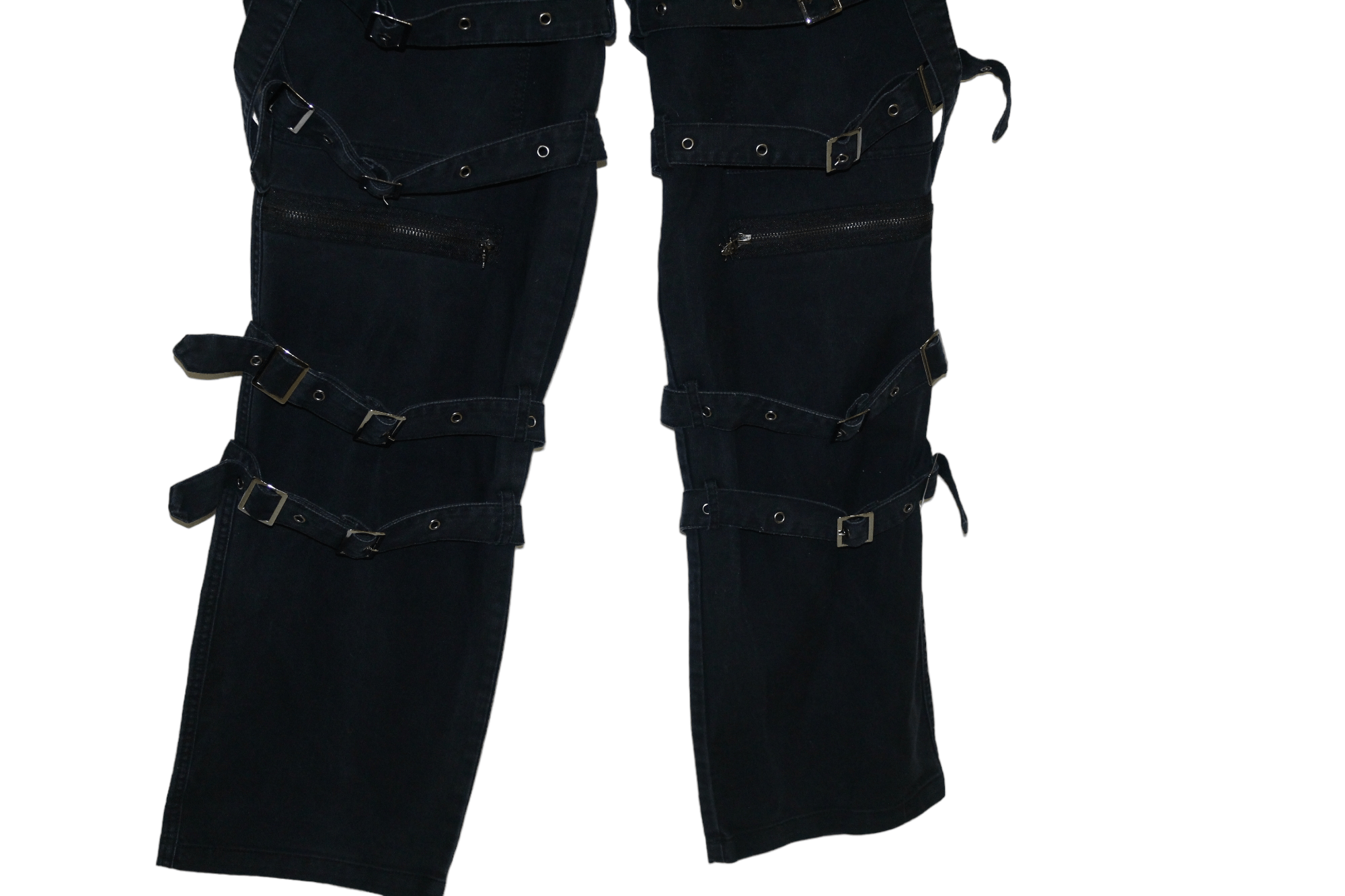 Seditionaries Queen of Darkness Punk Rave Goth Bondage Baggy Cargo Pants Size US 36 / EU 52 - 3 Thumbnail