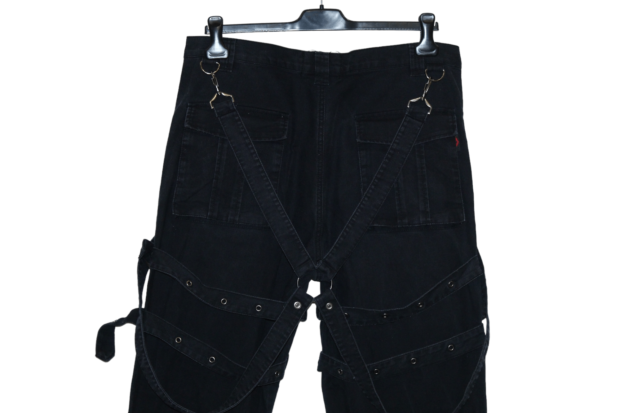 Seditionaries Queen of Darkness Punk Rave Goth Bondage Baggy Cargo Pants Size US 36 / EU 52 - 5 Thumbnail