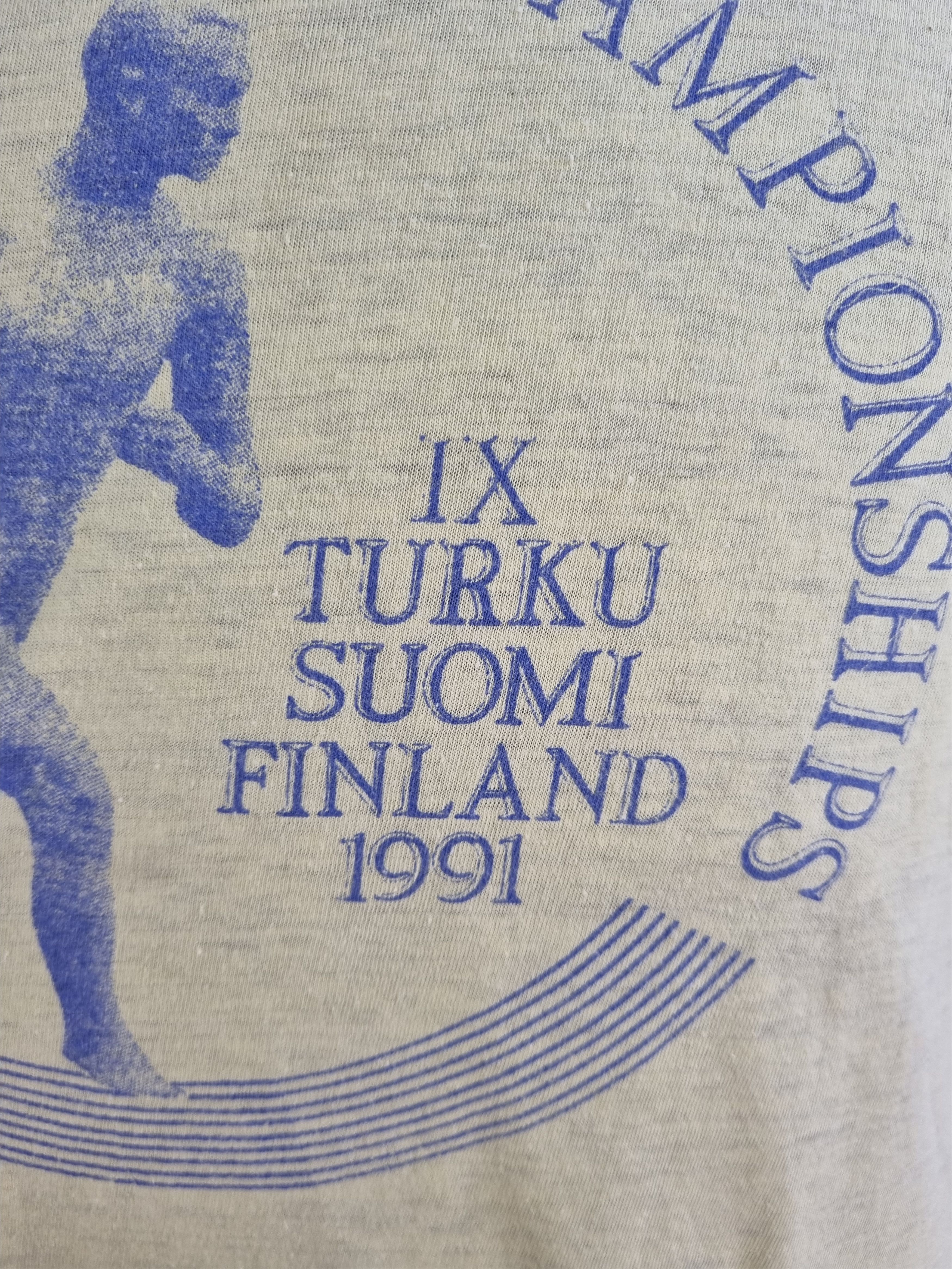 Sports Specialties × Vintage Vintage 90s Worlds Veterans Championships Tee Shirt Size US M / EU 48-50 / 2 - 12 Thumbnail