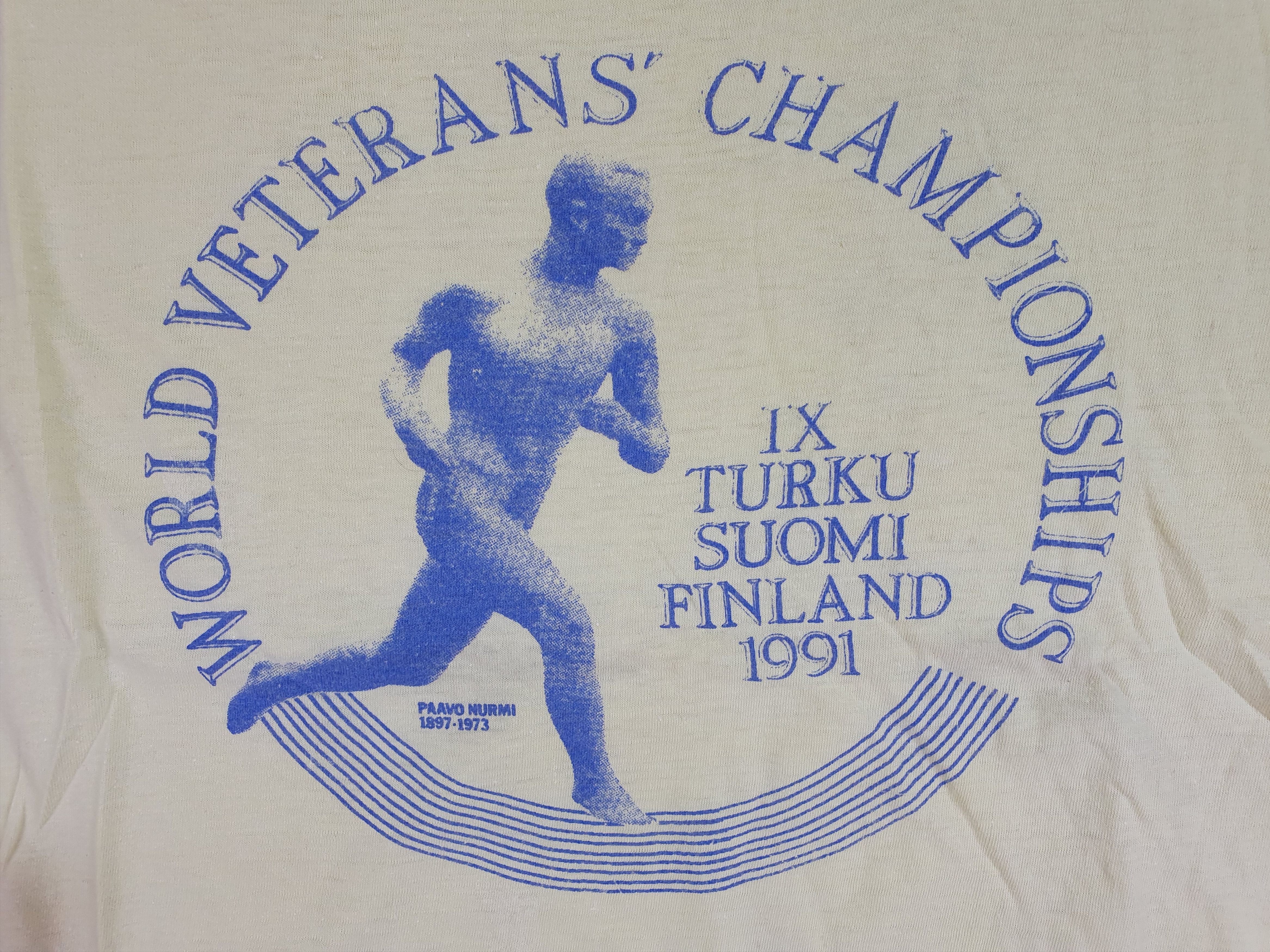 Sports Specialties × Vintage Vintage 90s Worlds Veterans Championships Tee Shirt Size US M / EU 48-50 / 2 - 8 Thumbnail