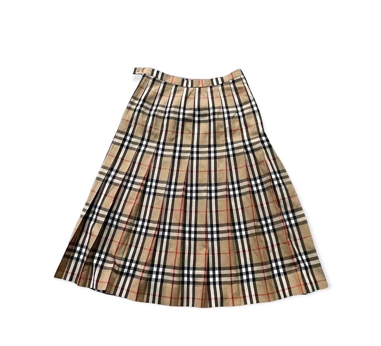 image of Vintage Burberrys Nova Checkered Skirt, Women's (Size 26)