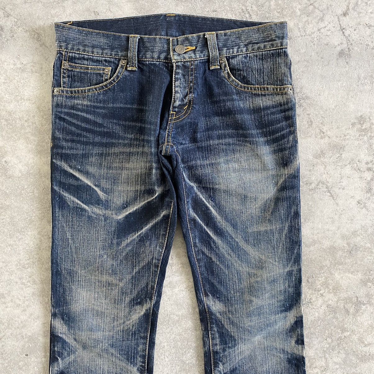 Japanese Brand Japanese Brand Tornado Mart Faded Flare Leg Bootcut Jeans Size US 31 - 2 Thumbnail