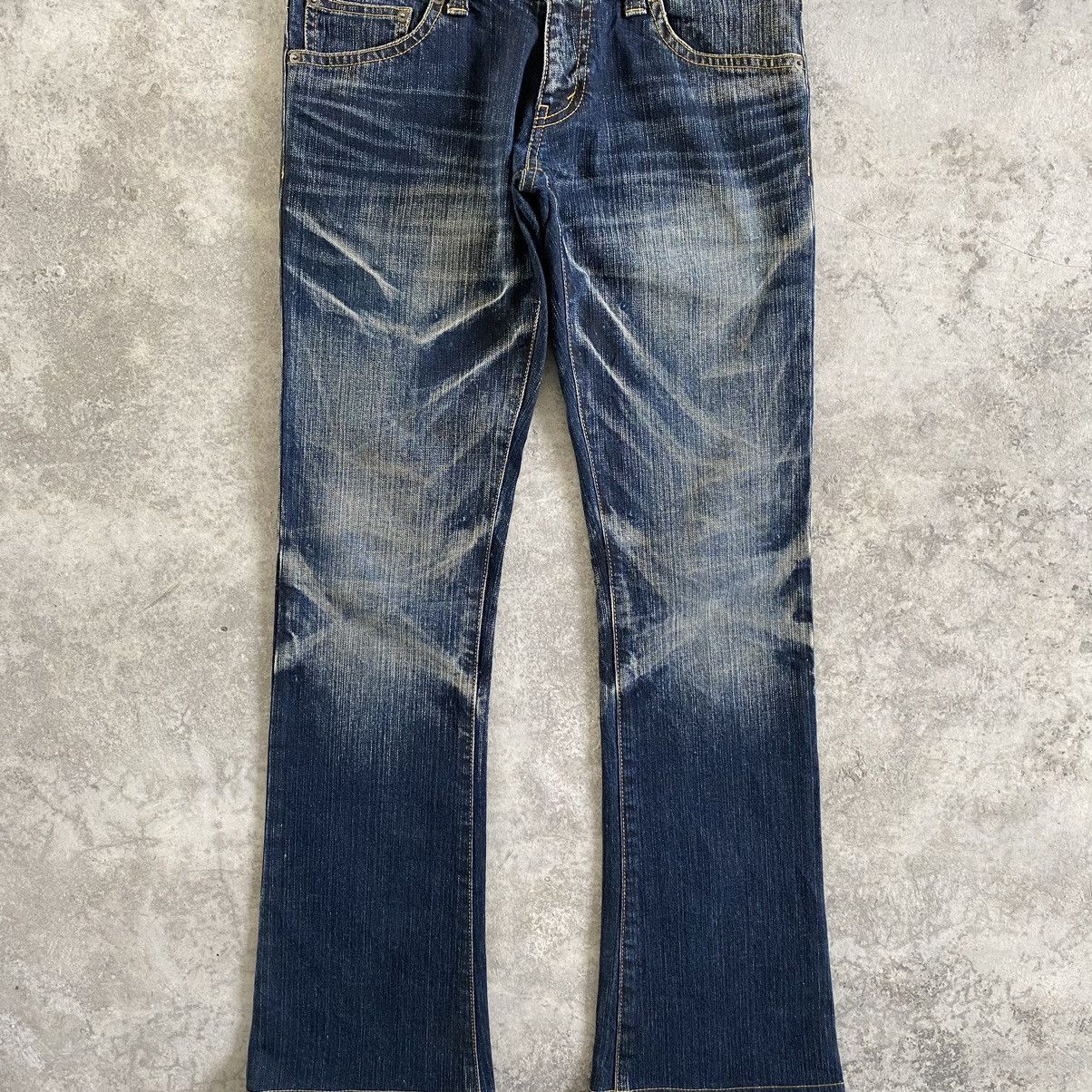Japanese Brand Japanese Brand Tornado Mart Faded Flare Leg Bootcut Jeans Size US 31 - 4 Thumbnail