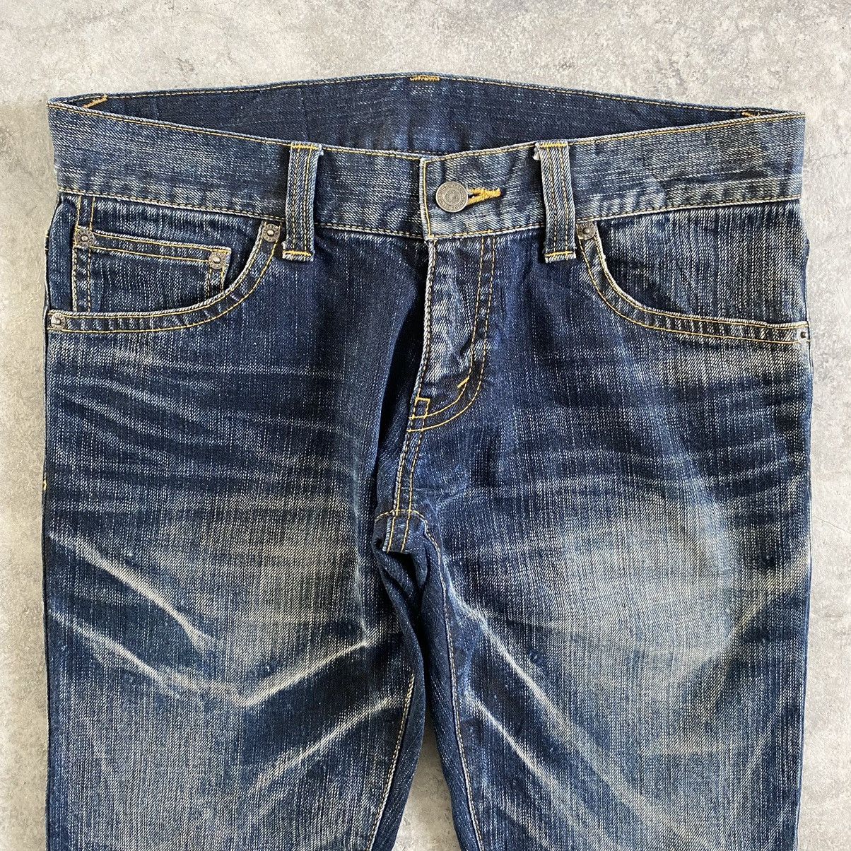 Japanese Brand Japanese Brand Tornado Mart Faded Flare Leg Bootcut Jeans Size US 31 - 6 Thumbnail