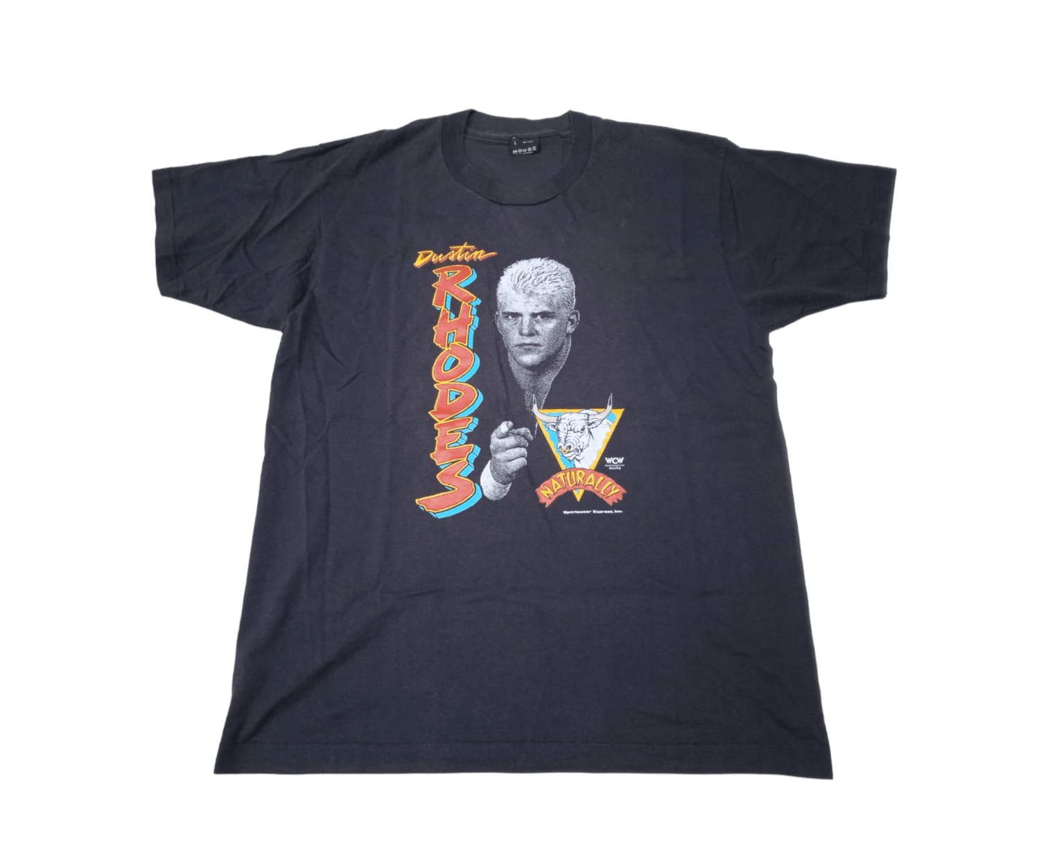 Vintage Vintage 90s WCW The Natural Dustin Rhodes Goldust T-Shirt Size US L / EU 52-54 / 3 - 2 Thumbnail