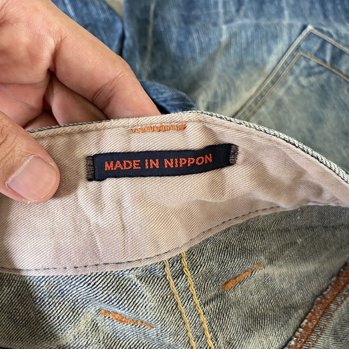Japan Blue Japanese Brand Vintage Blue Way Faded Flare Bootcut Jeans Size US 33 - 21 Thumbnail