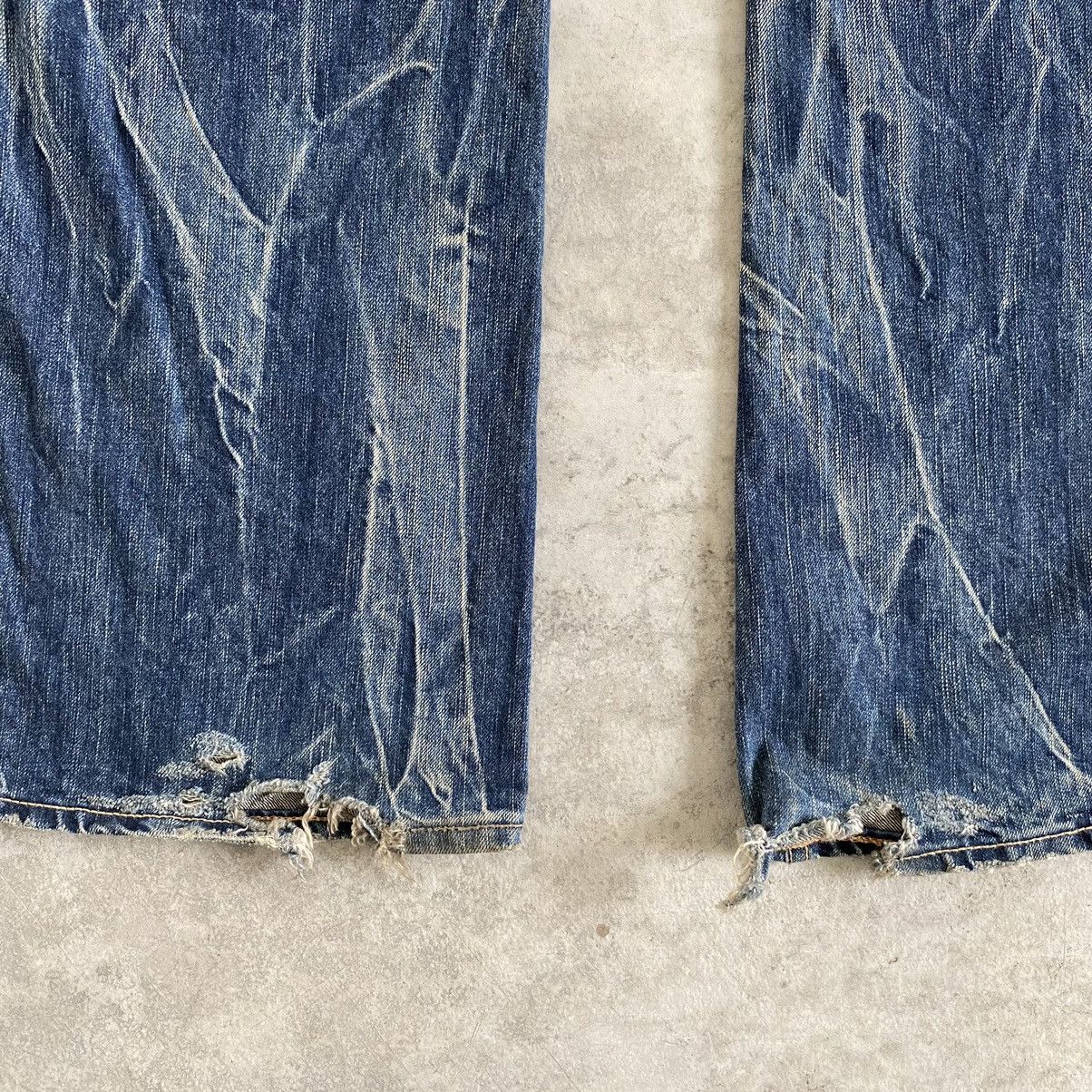 Japan Blue Japanese Brand Vintage Blue Way Faded Flare Bootcut Jeans Size US 33 - 18 Thumbnail
