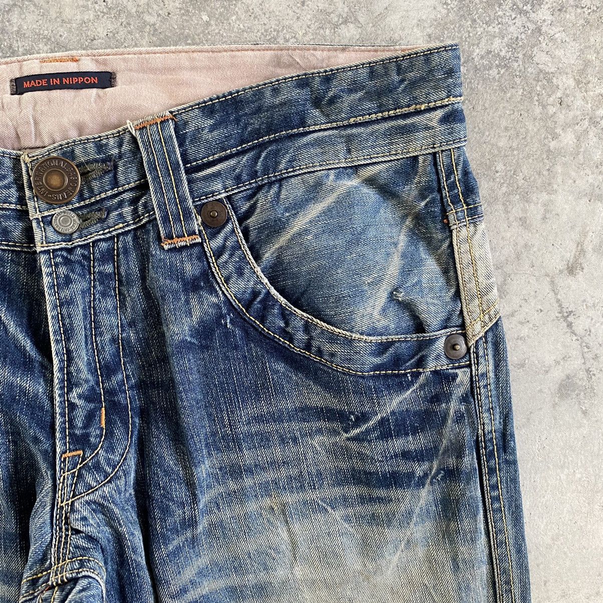 Japan Blue Japanese Brand Vintage Blue Way Faded Flare Bootcut Jeans Size US 33 - 9 Thumbnail