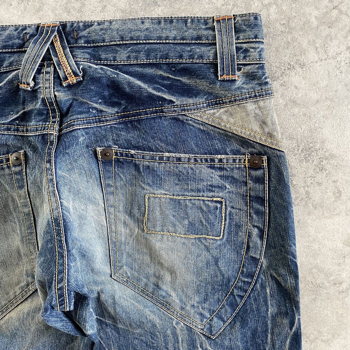 Japan Blue Japanese Brand Vintage Blue Way Faded Flare Bootcut Jeans Size US 33 - 20 Thumbnail