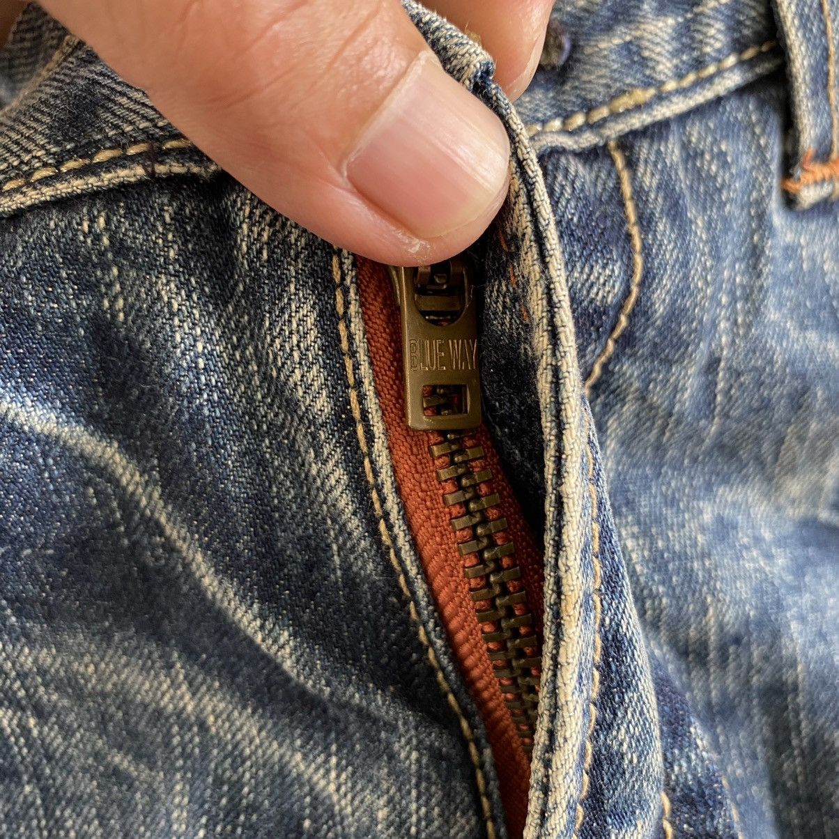 Japan Blue Japanese Brand Vintage Blue Way Faded Flare Bootcut Jeans Size US 33 - 11 Thumbnail