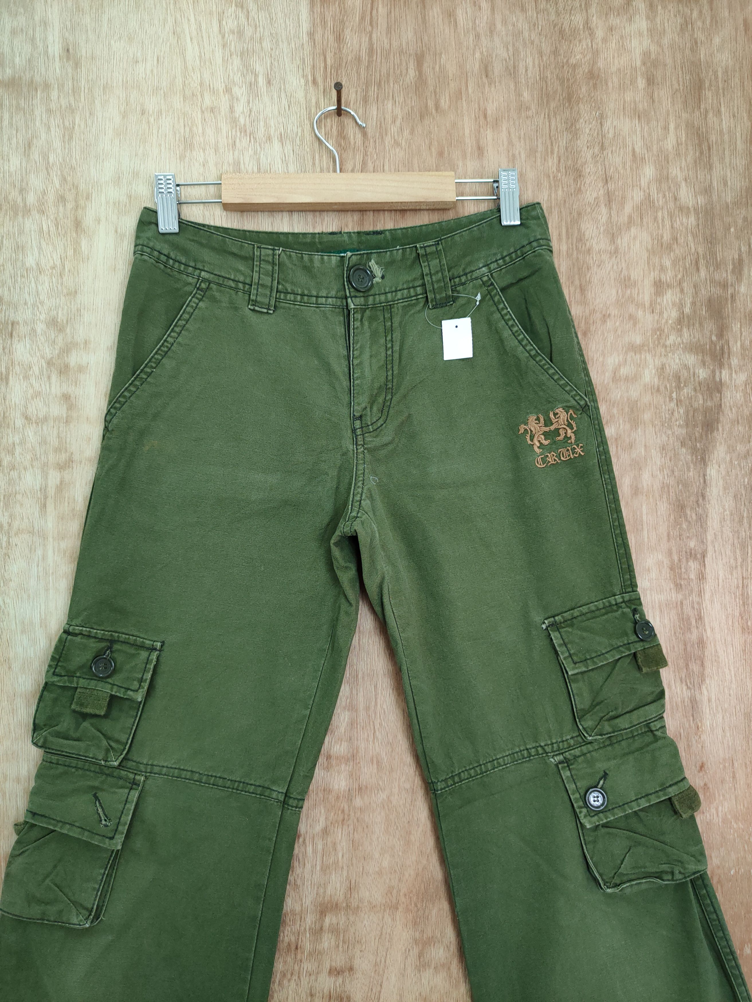 Japanese Brand DLL Crux green seditionaries multipocket cargo pants #194 Size 27" / US 4 / IT 40 - 5 Thumbnail