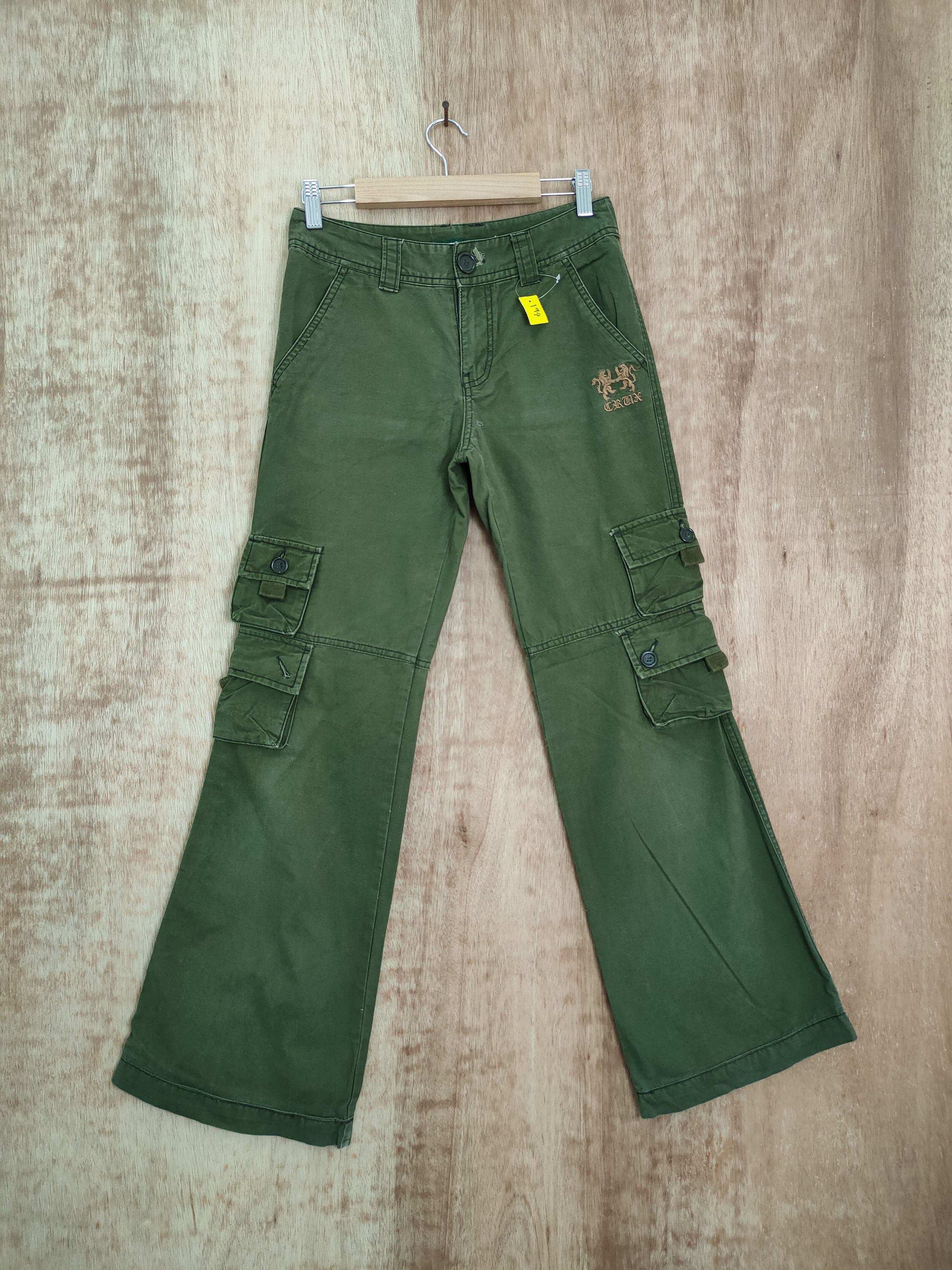 Japanese Brand DLL Crux green seditionaries multipocket cargo pants #194 Size 27" / US 4 / IT 40 - 2 Thumbnail