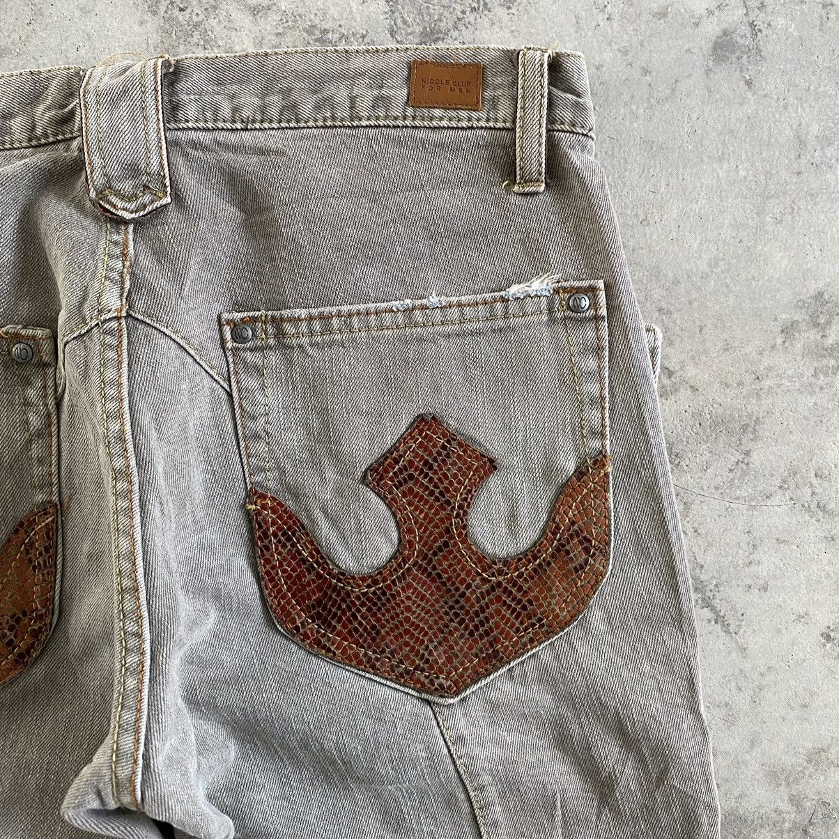 Designer Japanese Brand Nicole Club Articulated Flared Jeans Size US 28 / EU 44 - 8 Thumbnail