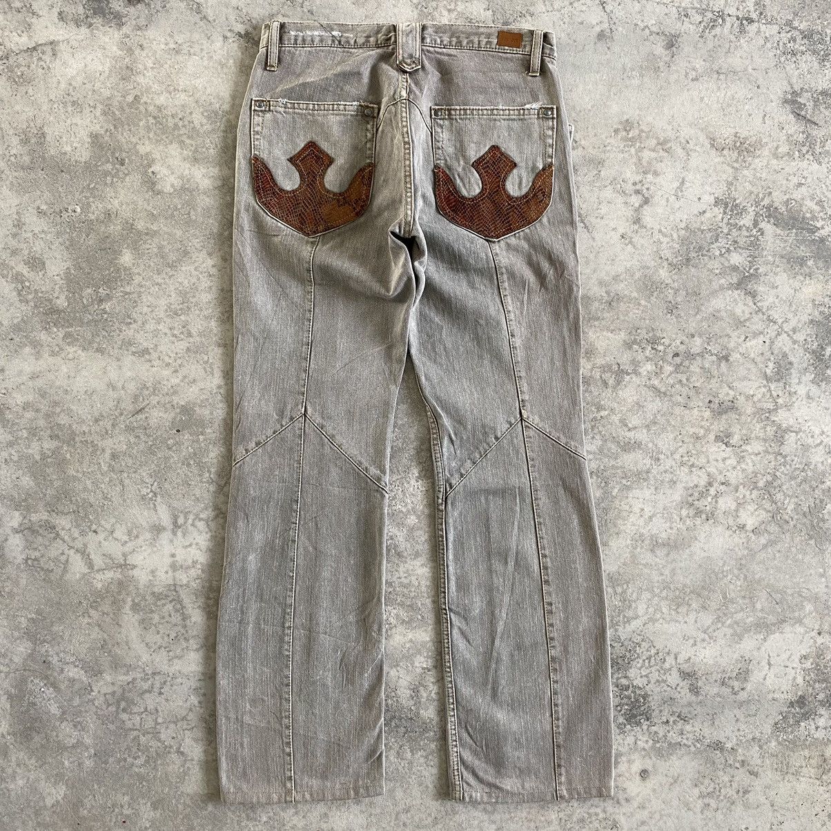 Designer Japanese Brand Nicole Club Articulated Flared Jeans Size US 28 / EU 44 - 2 Thumbnail