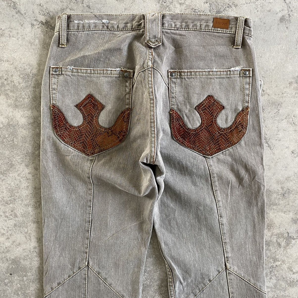 Designer Japanese Brand Nicole Club Articulated Flared Jeans Size US 28 / EU 44 - 3 Thumbnail