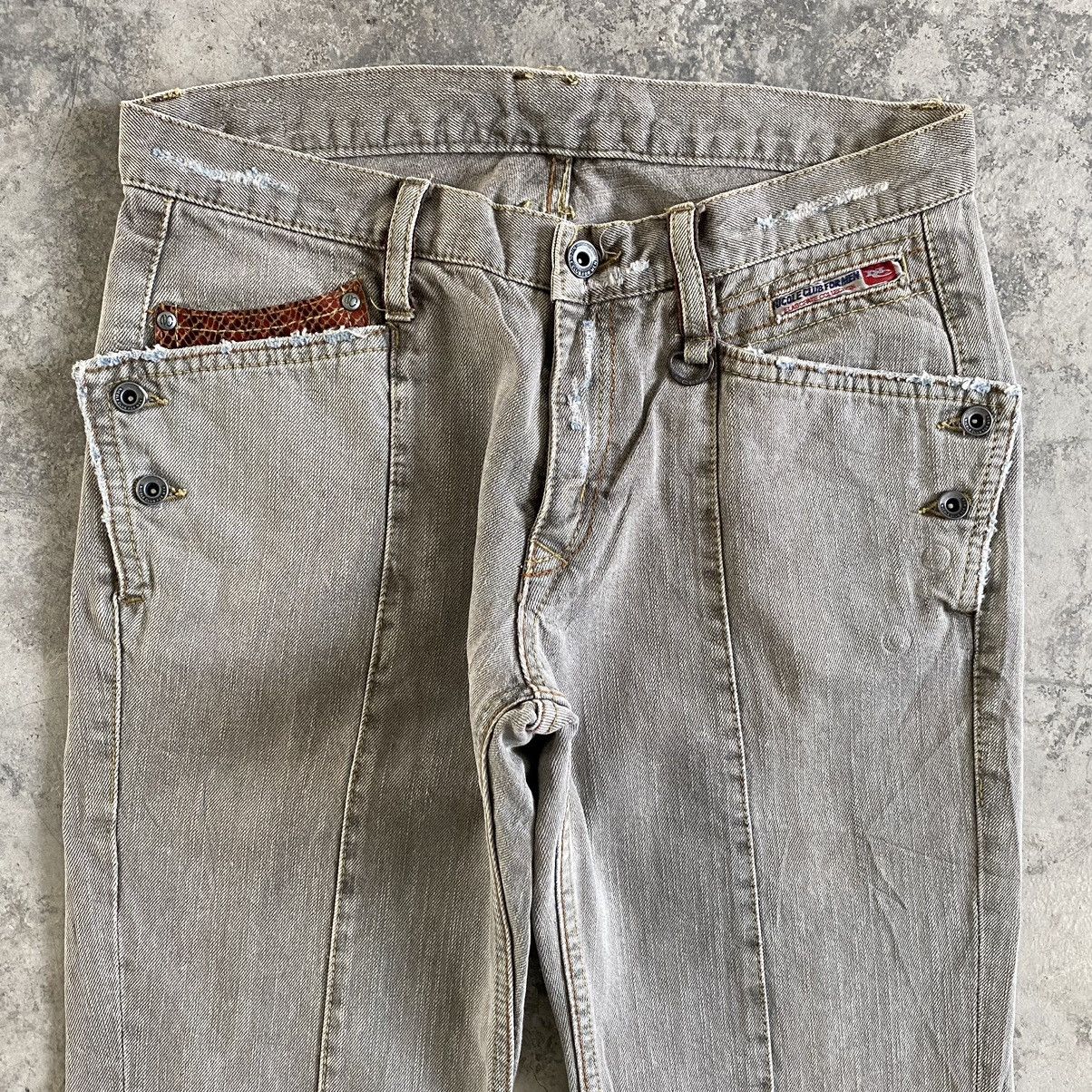 Designer Japanese Brand Nicole Club Articulated Flared Jeans Size US 28 / EU 44 - 13 Thumbnail