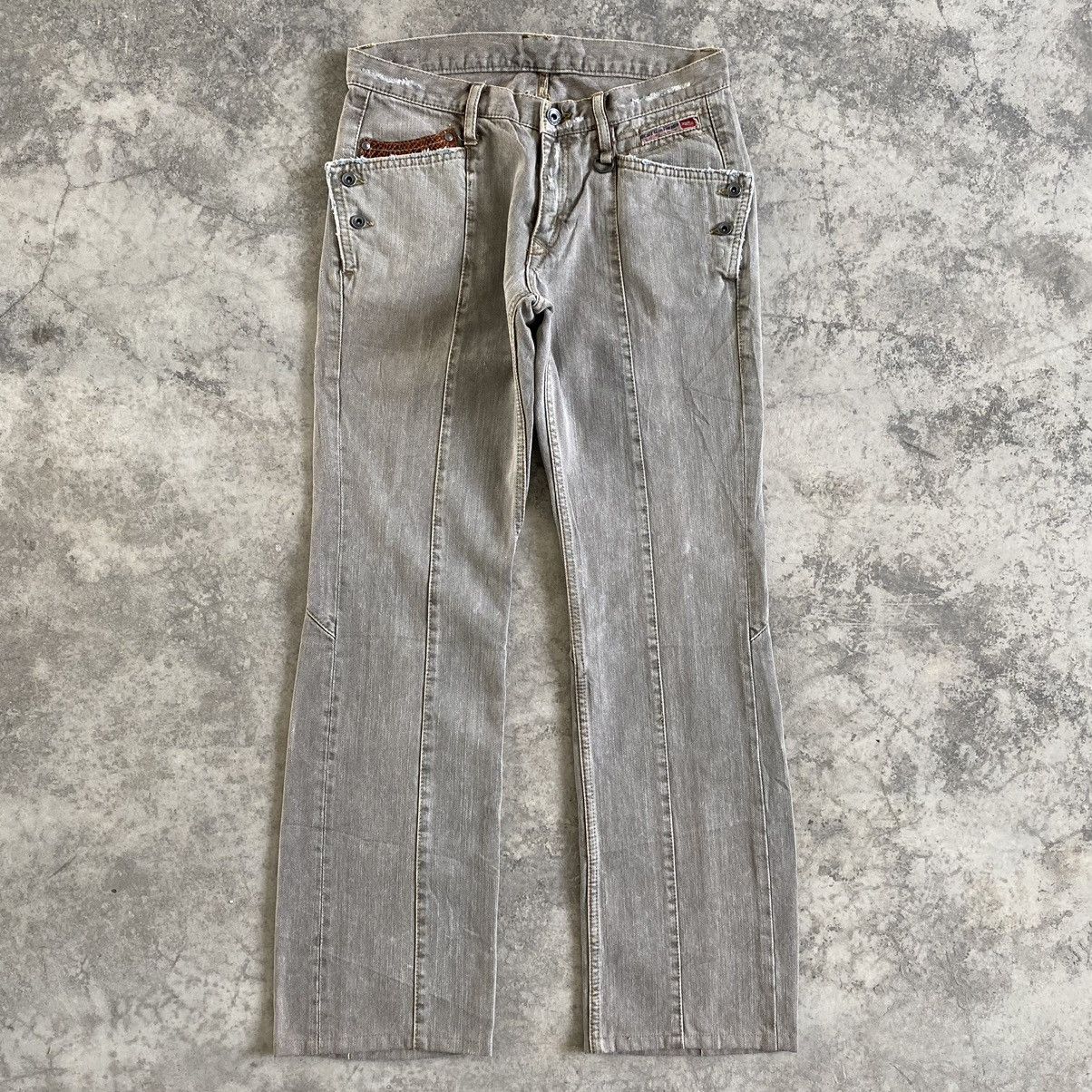 Designer Japanese Brand Nicole Club Articulated Flared Jeans Size US 28 / EU 44 - 1 Thumbnail