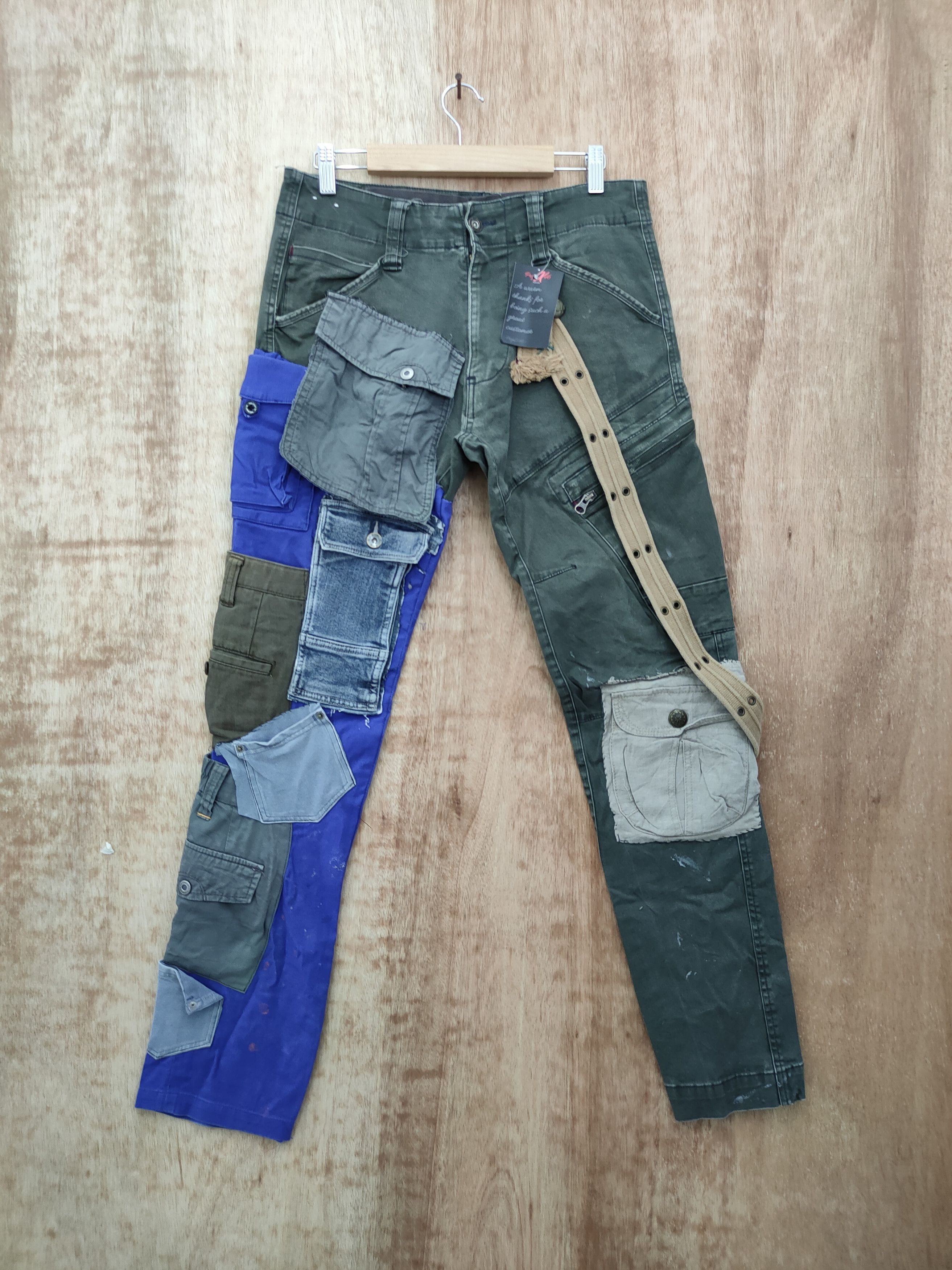 DL Japan custom reworked reconstruct cargo pants #46-018DLAL