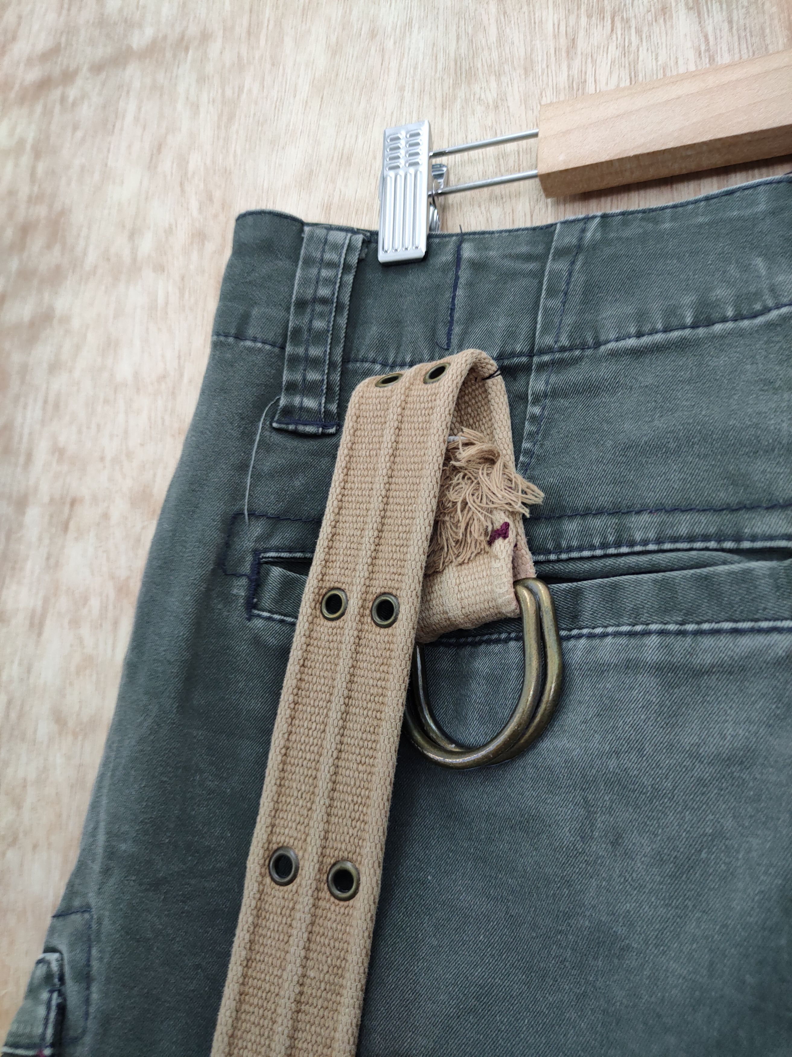Japanese Brand DL Japan custom reworked reconstruct cargo pants #46-018DLAL Size US 30 / EU 46 - 13 Thumbnail
