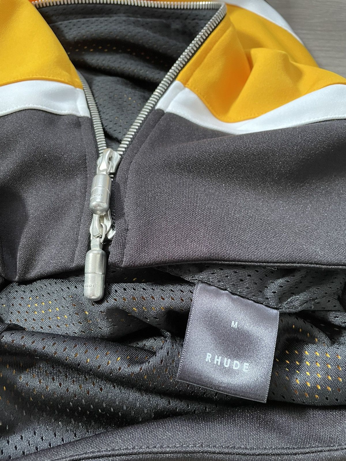Rhude Mesh lined zip-up hoodie Size US M / EU 48-50 / 2 - 4 Thumbnail