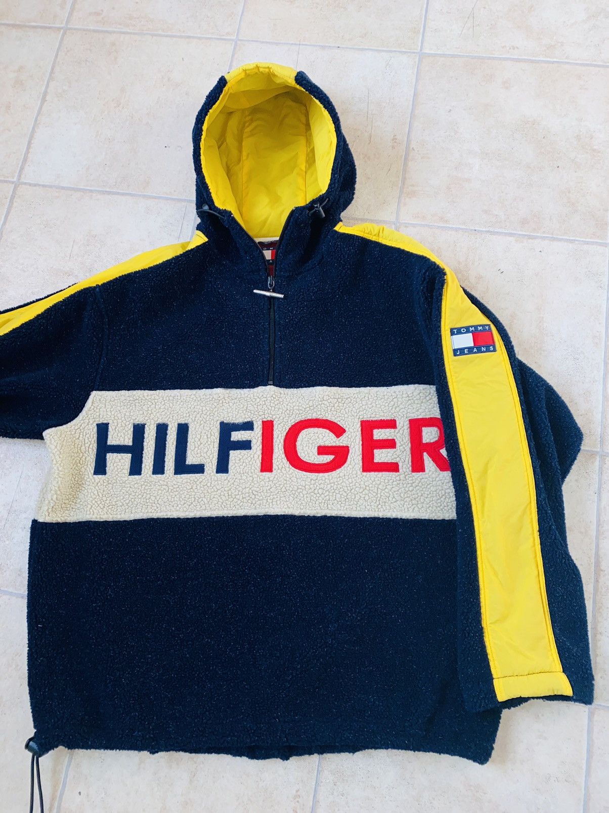 Kith × Tommy Hilfiger × Vintage Tommy Hilfiger Big Logo Fleece Sherpa 90s Kith Carhartt Size US XL / EU 56 / 4 - 6 Thumbnail