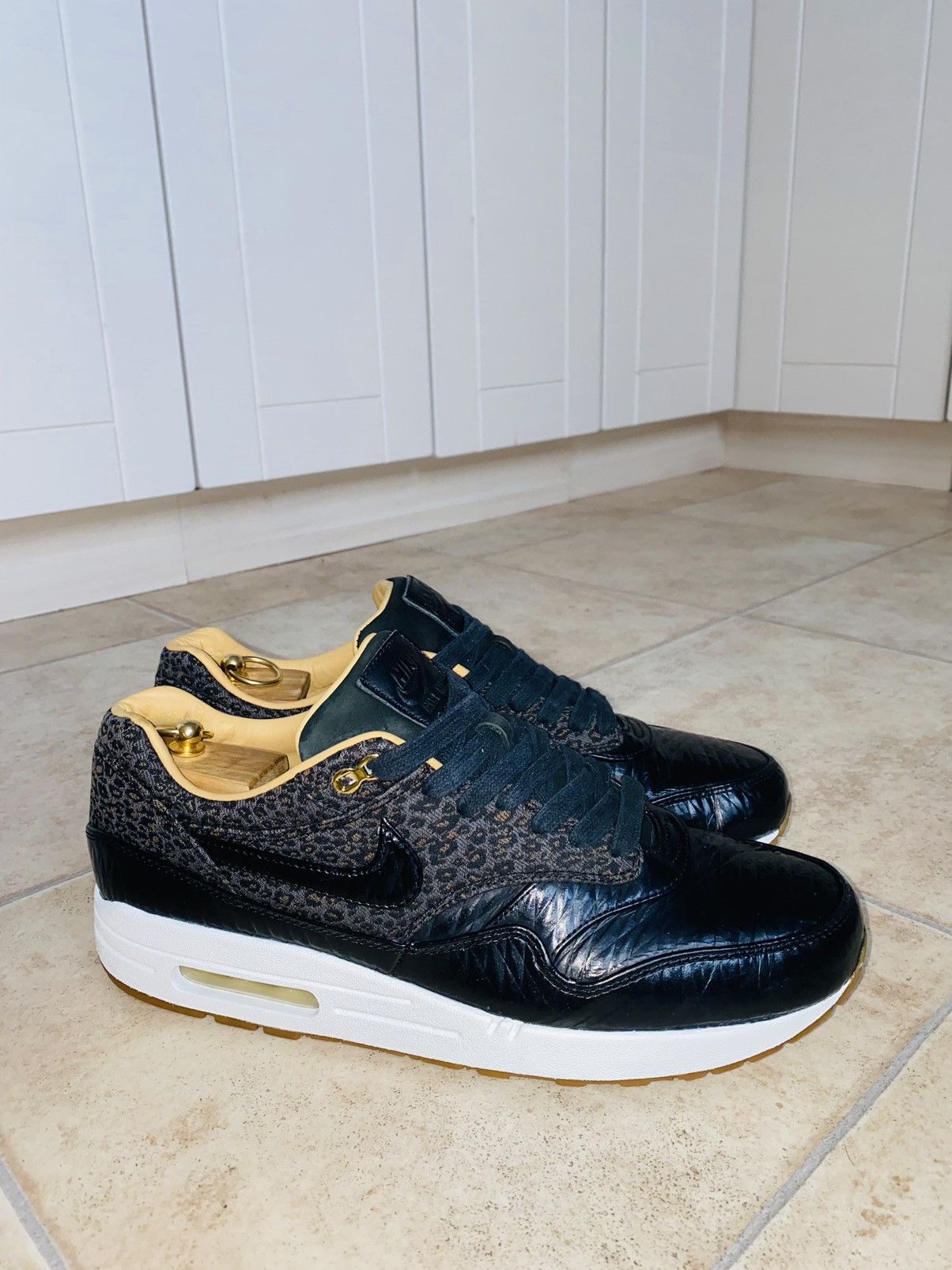 Nike × Pendleton × atmos NikeLab Air Max 1 FB Leopard 2014 Safari Fragment Bw Parra Size US 11 / EU 44 - 4 Thumbnail