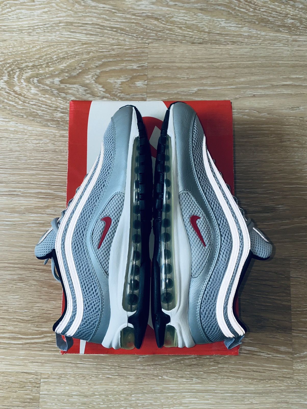 Japanese Brand × Nike Nike Air Max 97 Prm Silver Bullet Bw Atmos Size US 9.5 / EU 42-43 - 13 Thumbnail